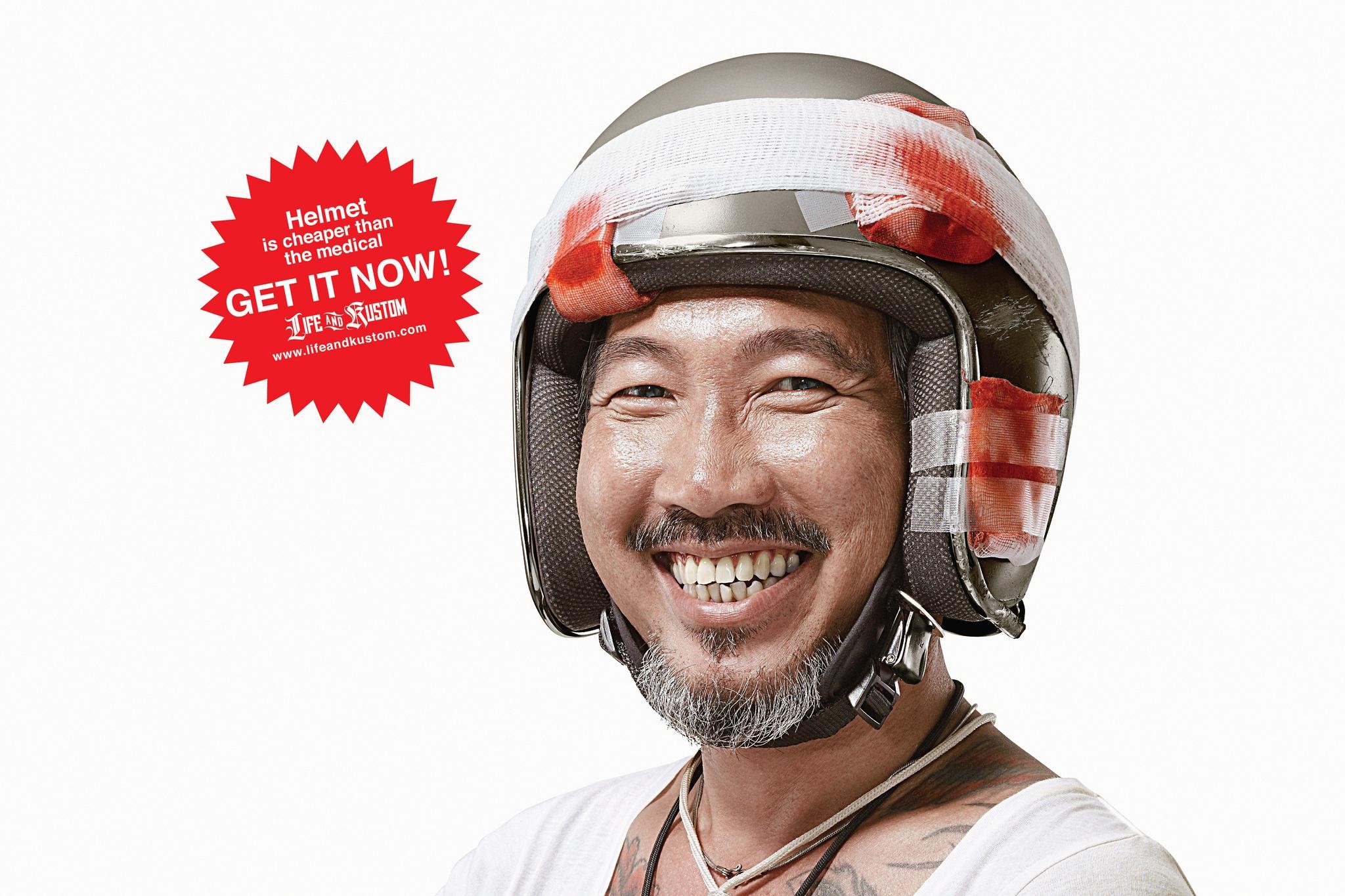 Helmet sale campaign the work