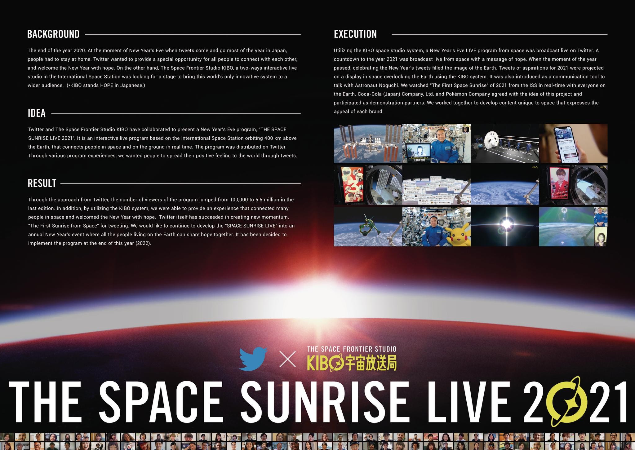 THE SPACE SUNRISE LIVE 2021
