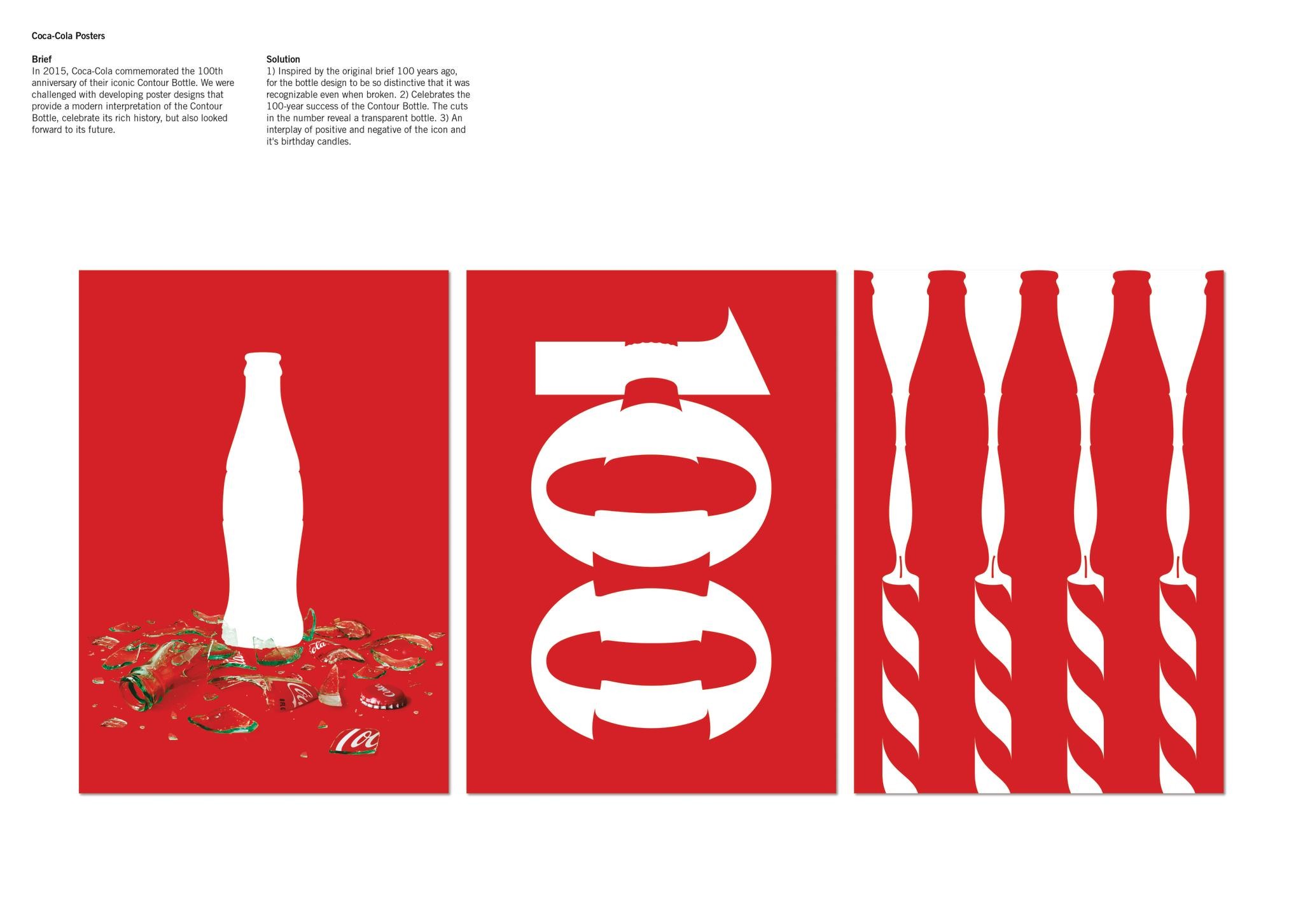 Coca-Cola 100 Contour Posters