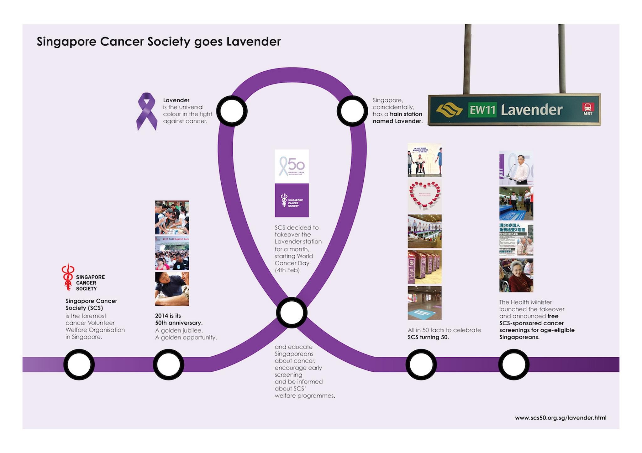 SINGAPORE CANCER SOCIETY GOES LAVENDER