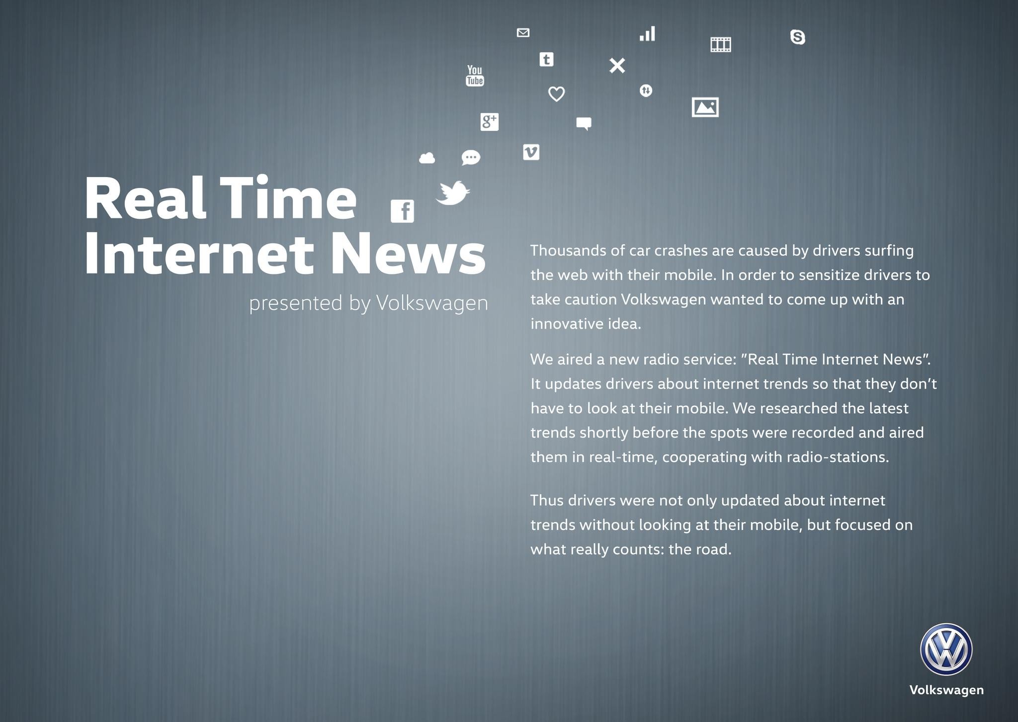 Real Time Internet News
