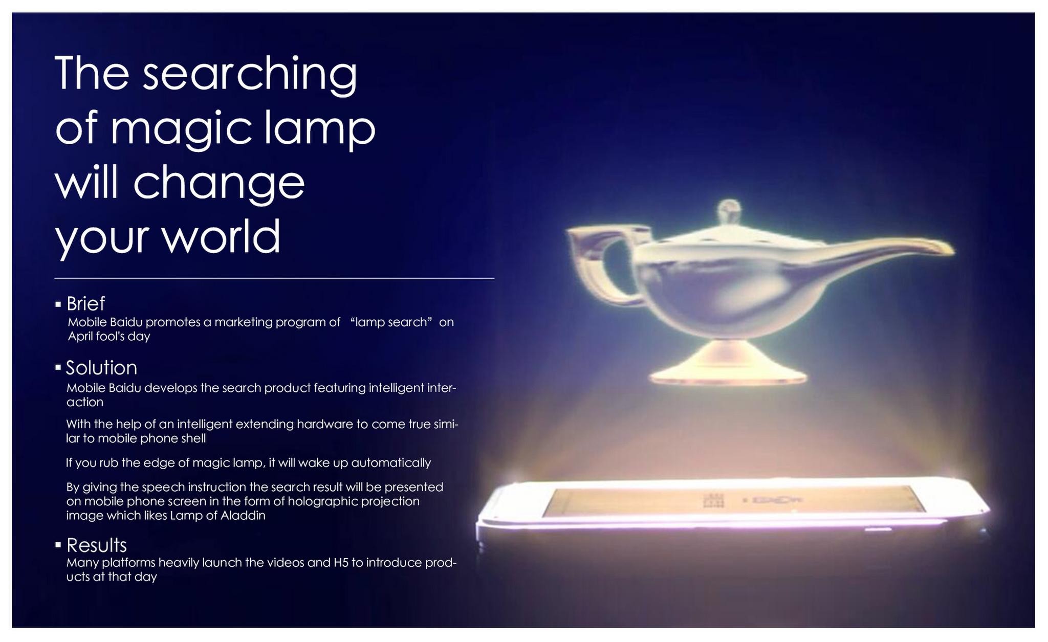 The searching of magic lamp