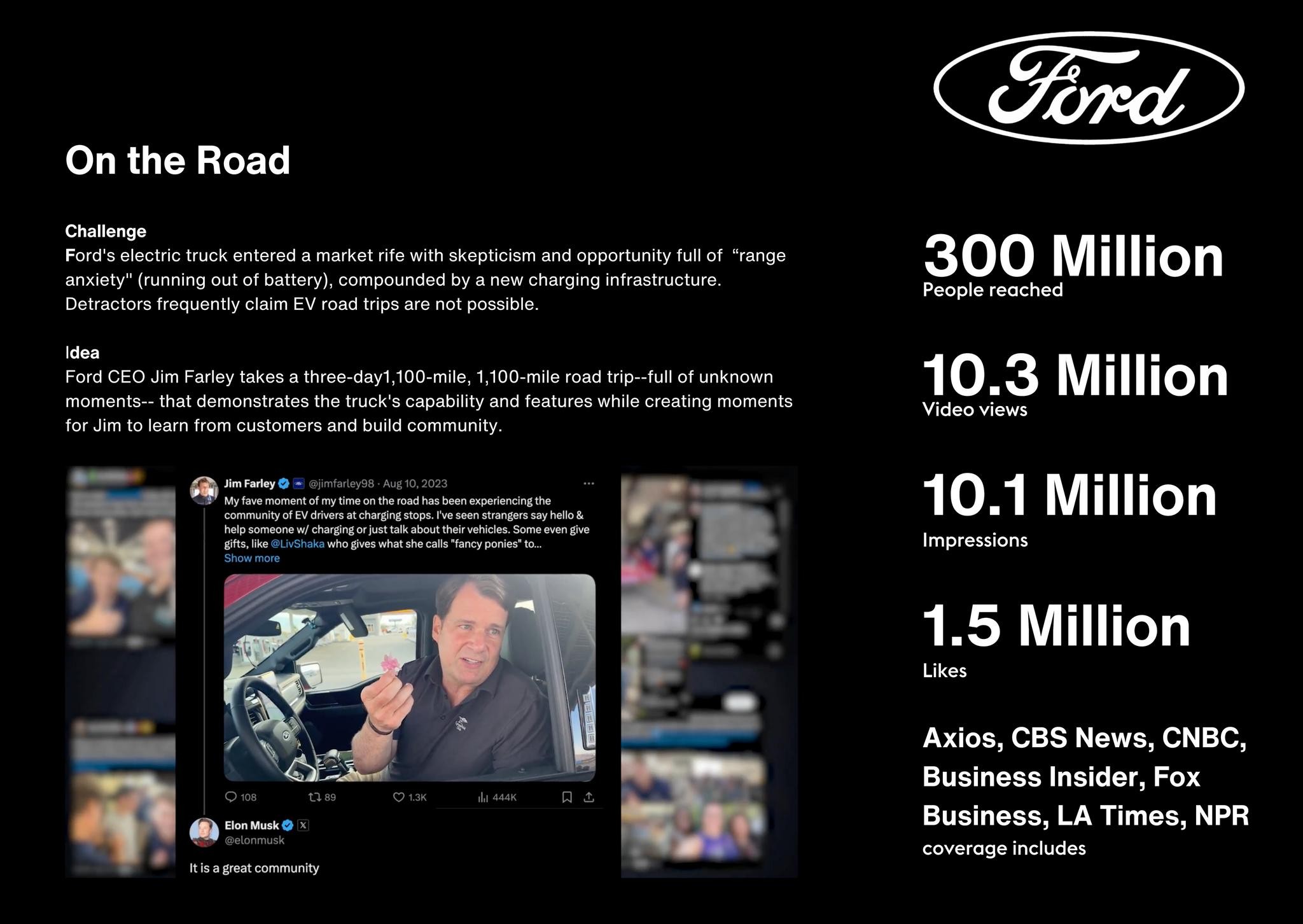 Ford CEO's EV Road Trip