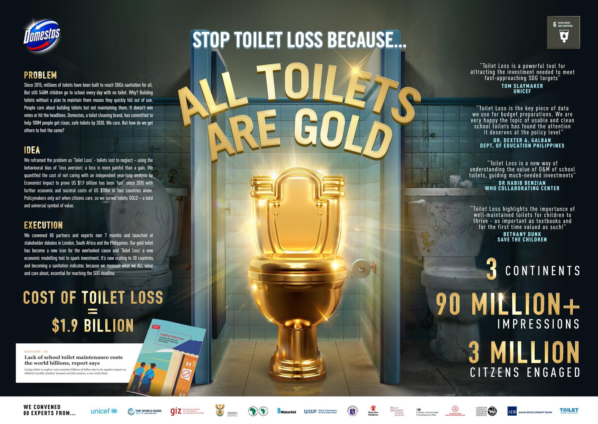 ALL TOILETS ARE GOLD