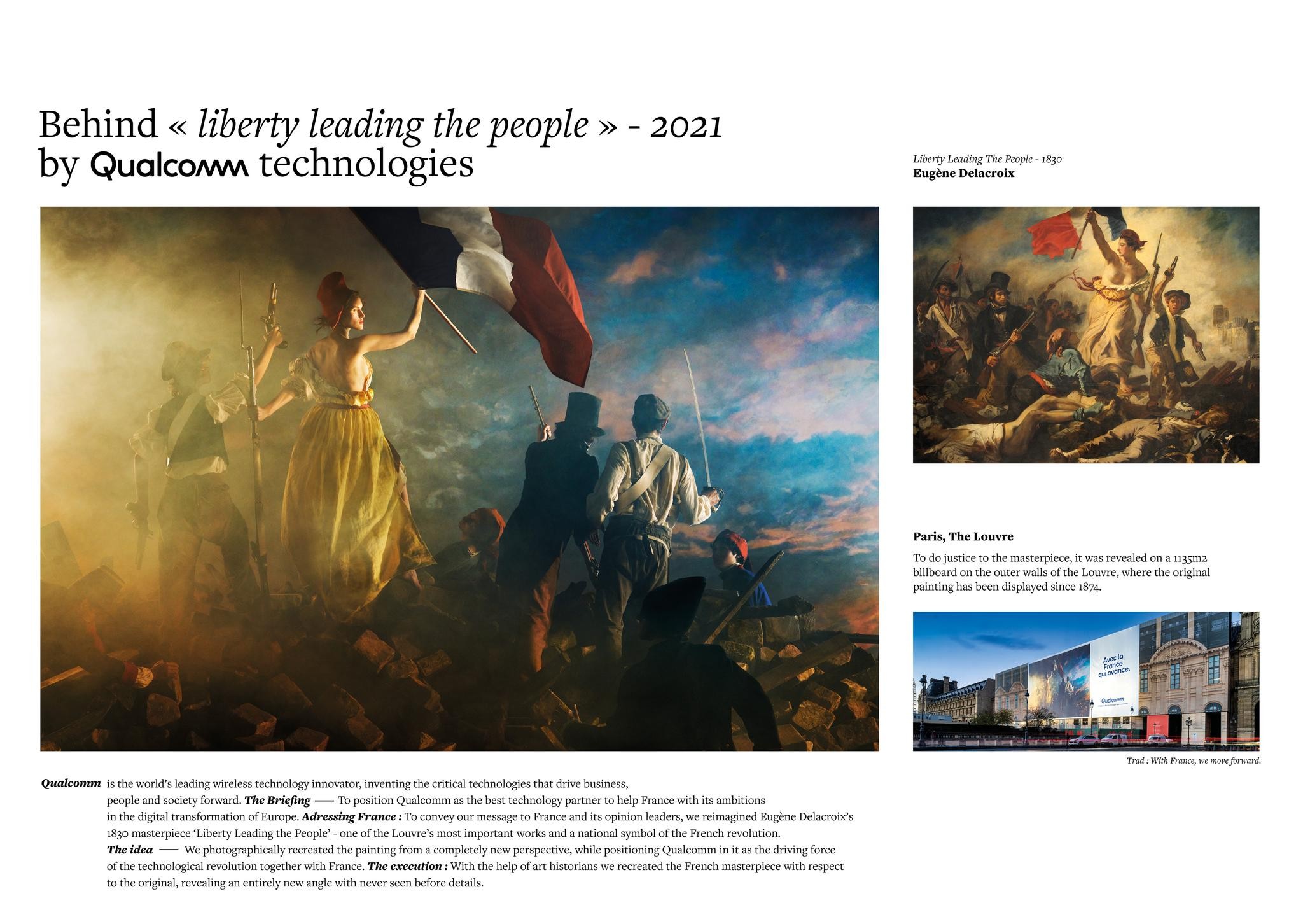 Behind 'Liberty Leading the People' by Qualcomm