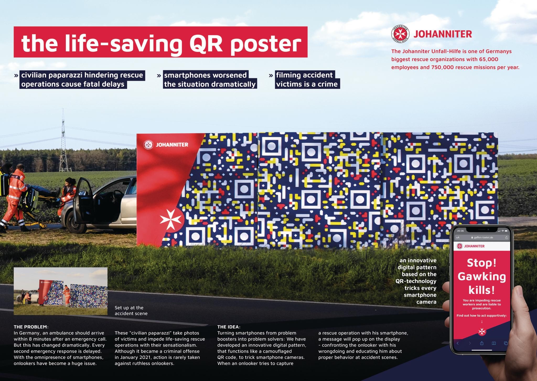The life-saving QR poster