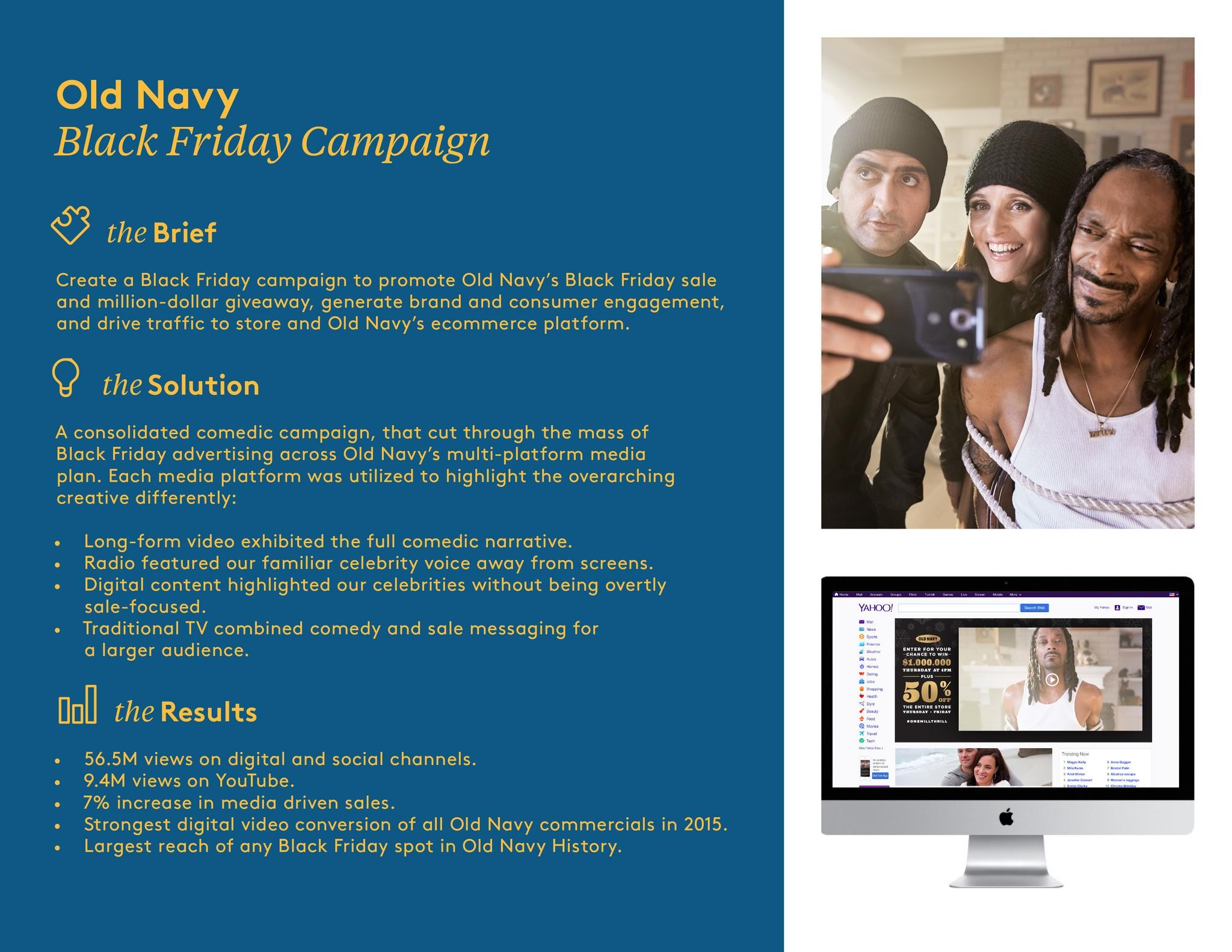 Old Navy Black Friday Campaign