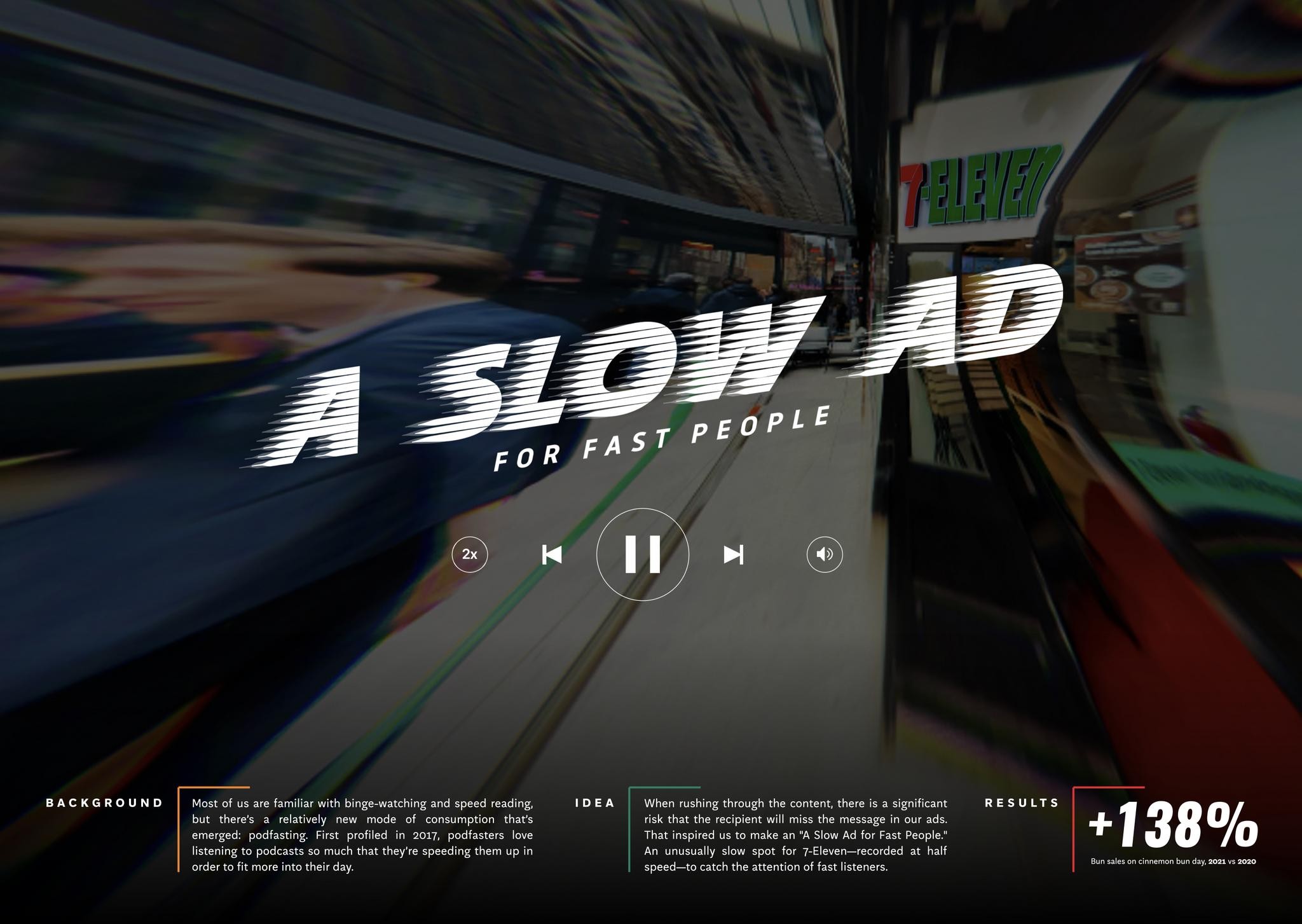 A SLOW AD FOR FAST PEOPLE