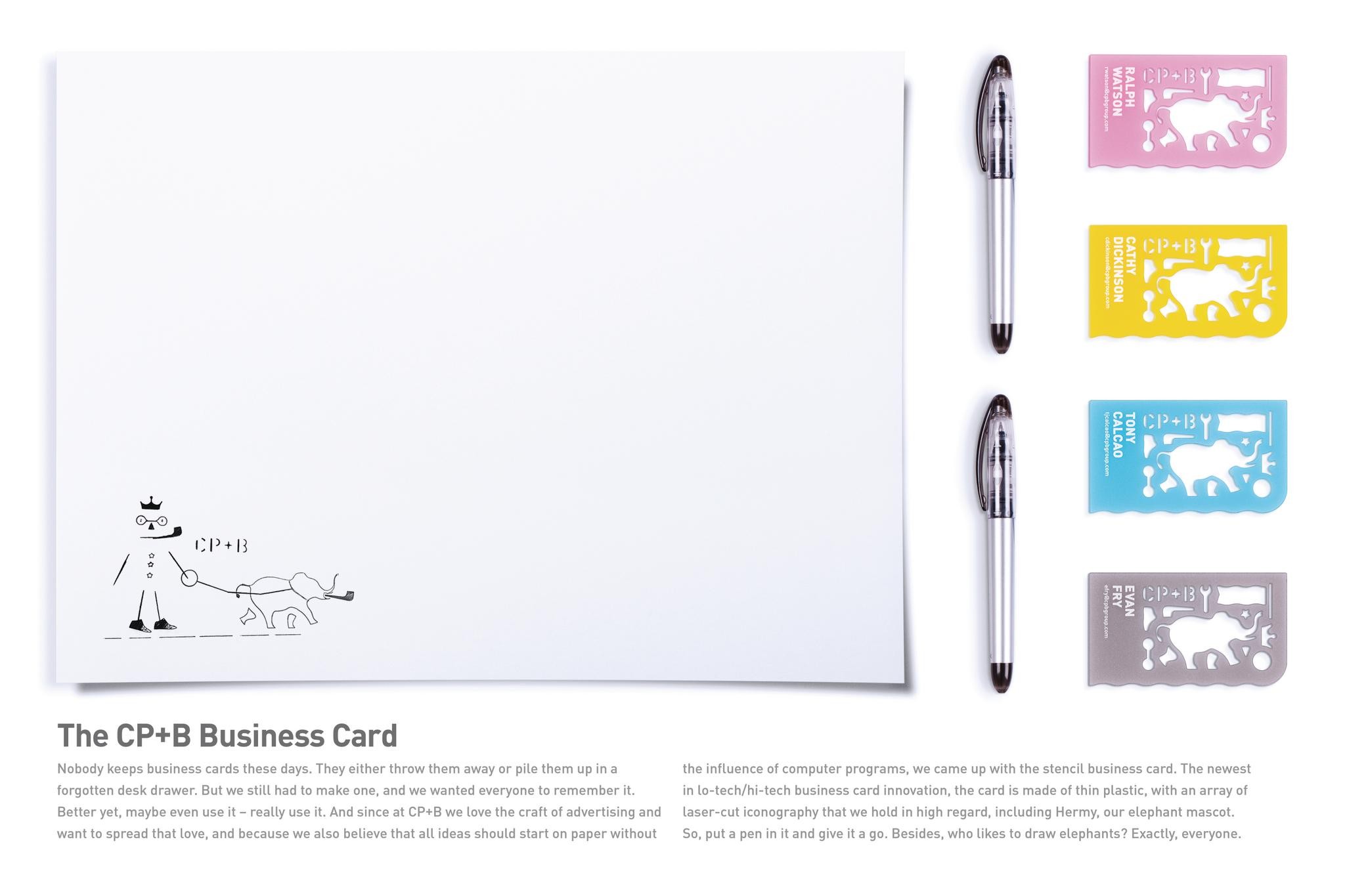 THE CP+B BUSINESS CARD