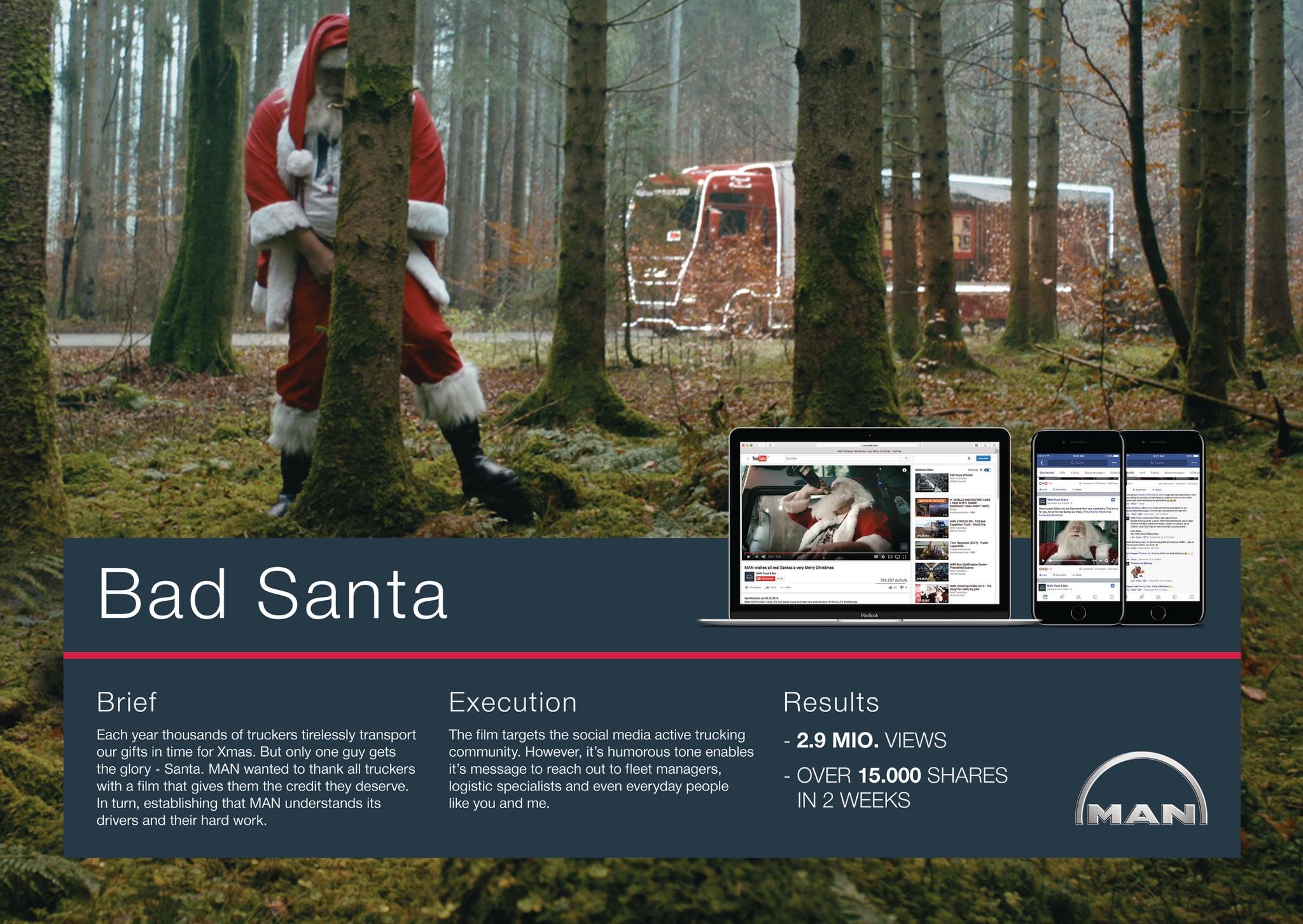 MAN TRUCK & BUS - BAD SANTA | Entry | THE WORK