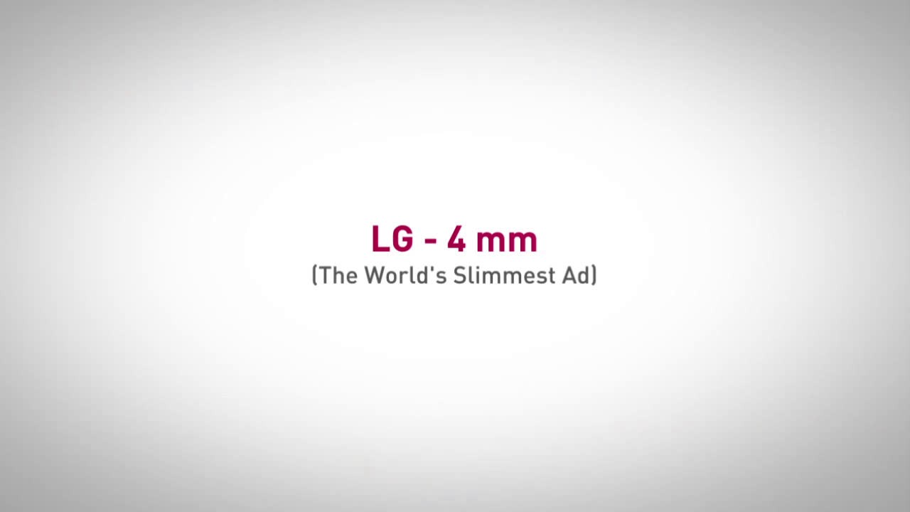4 MM - THE WORLD'S SLIMMEST AD