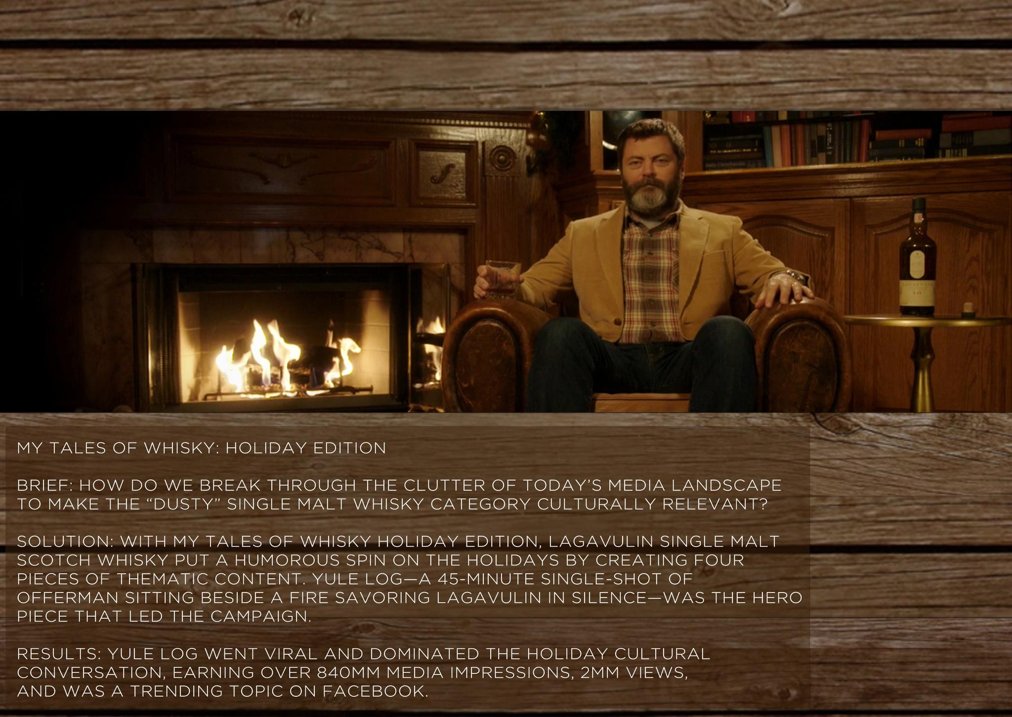 Nick Offerman's Yule Log Is So Hot Right Now