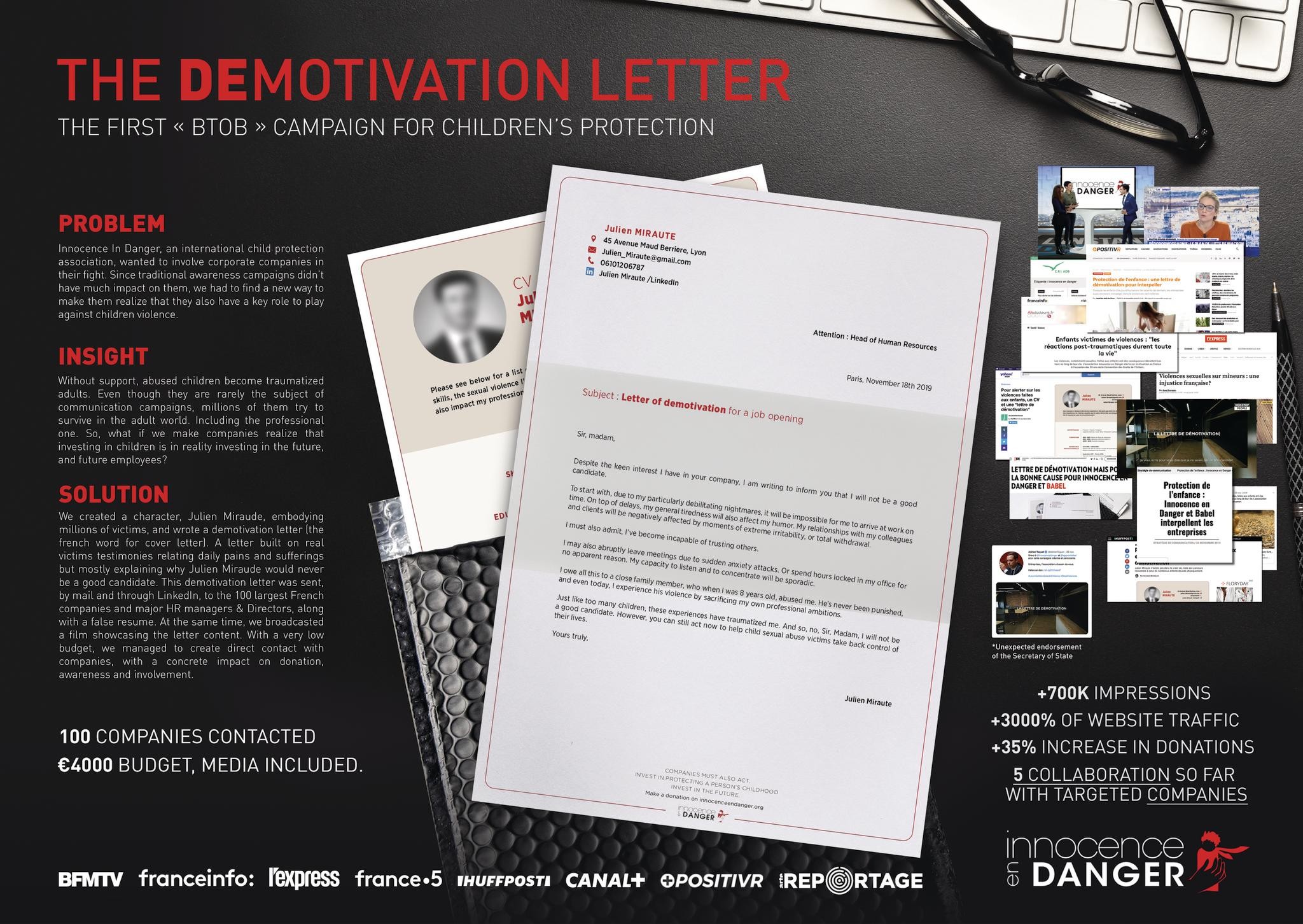 THE DEMOTIVATION LETTER