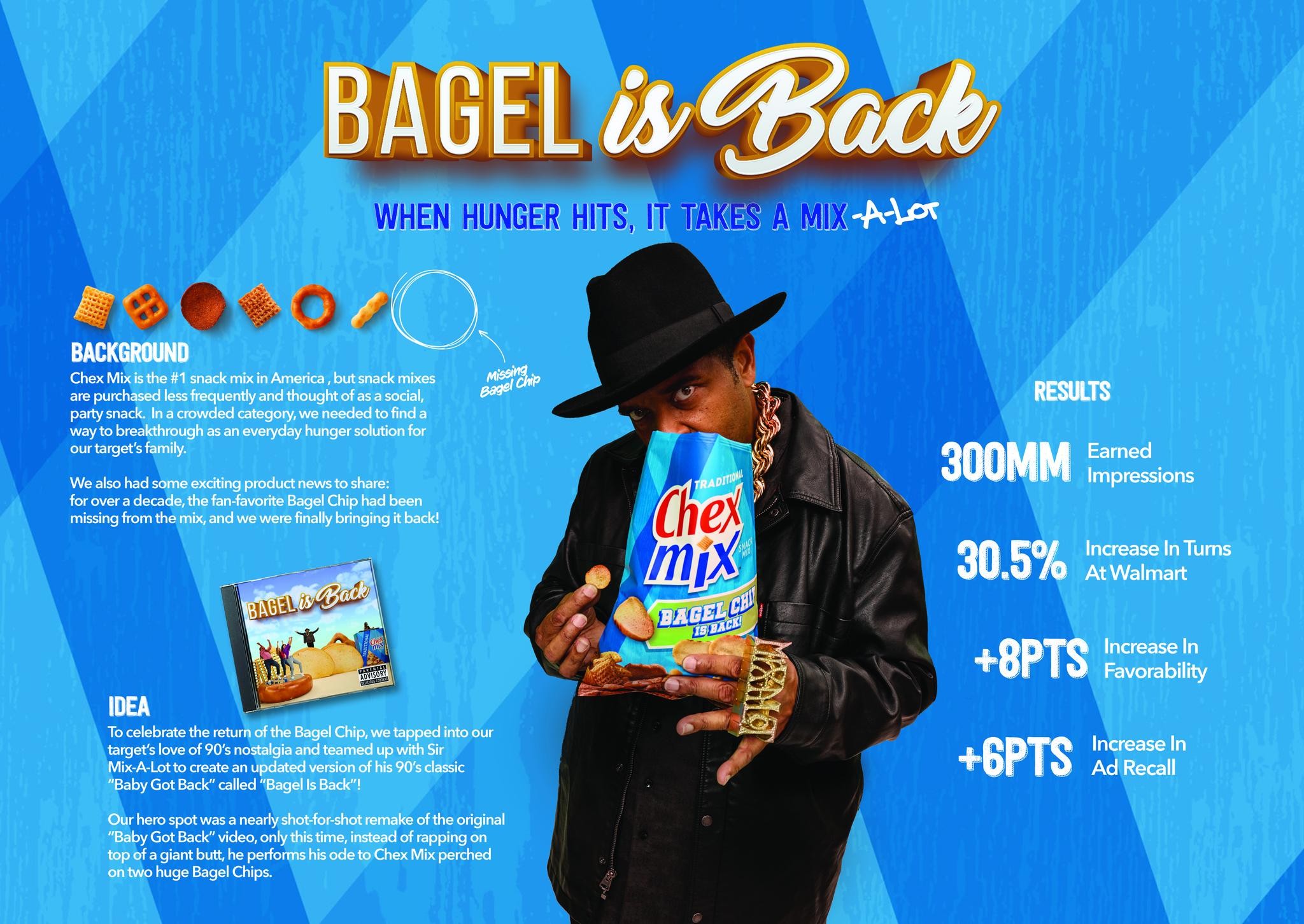 Chex Mix Bagel Is Back Campaign THE WORK