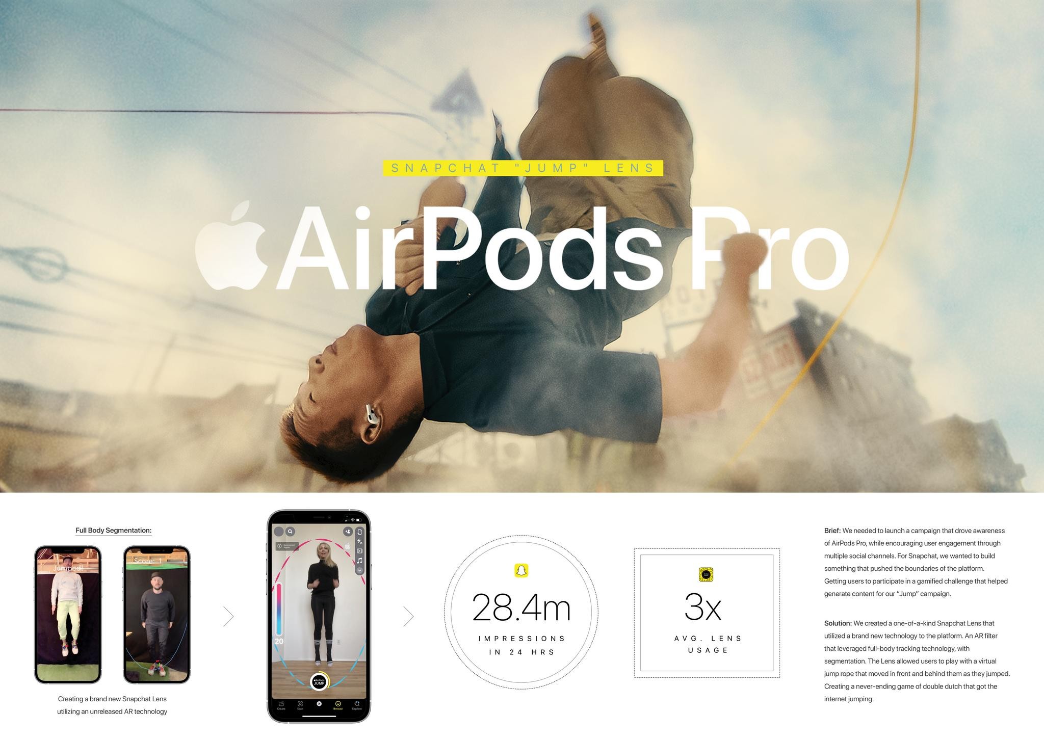 AirPods Pro—Jump—Snapchat Filter