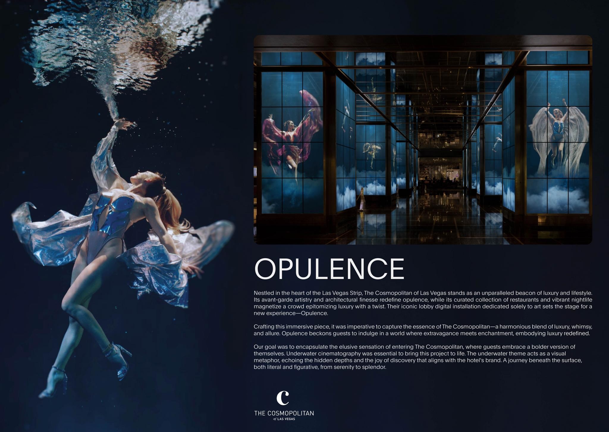 Opulence Multimedia Installation at The Cosmopolitan of Las Vegas
