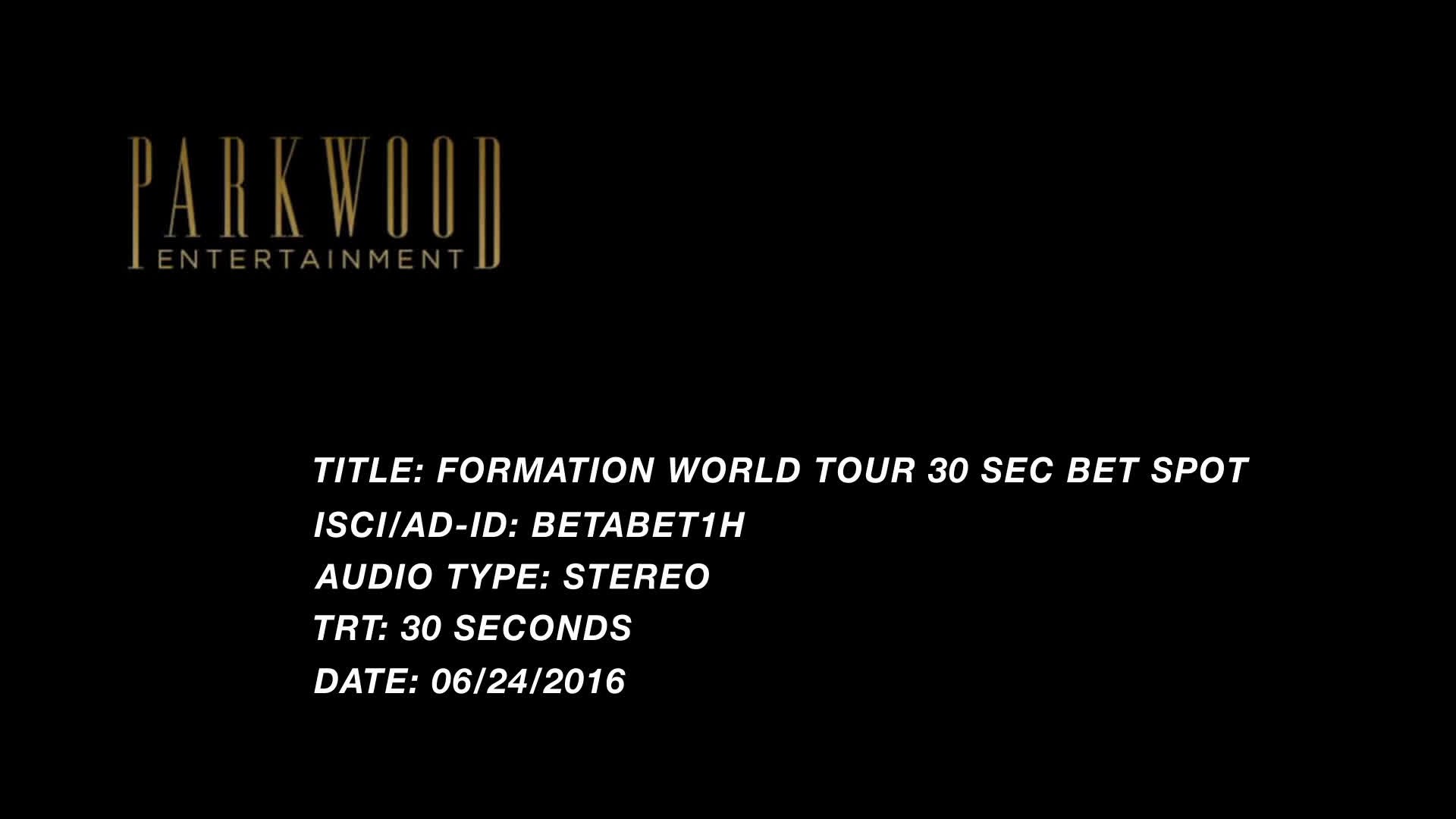 FORMATION WORLD TOUR