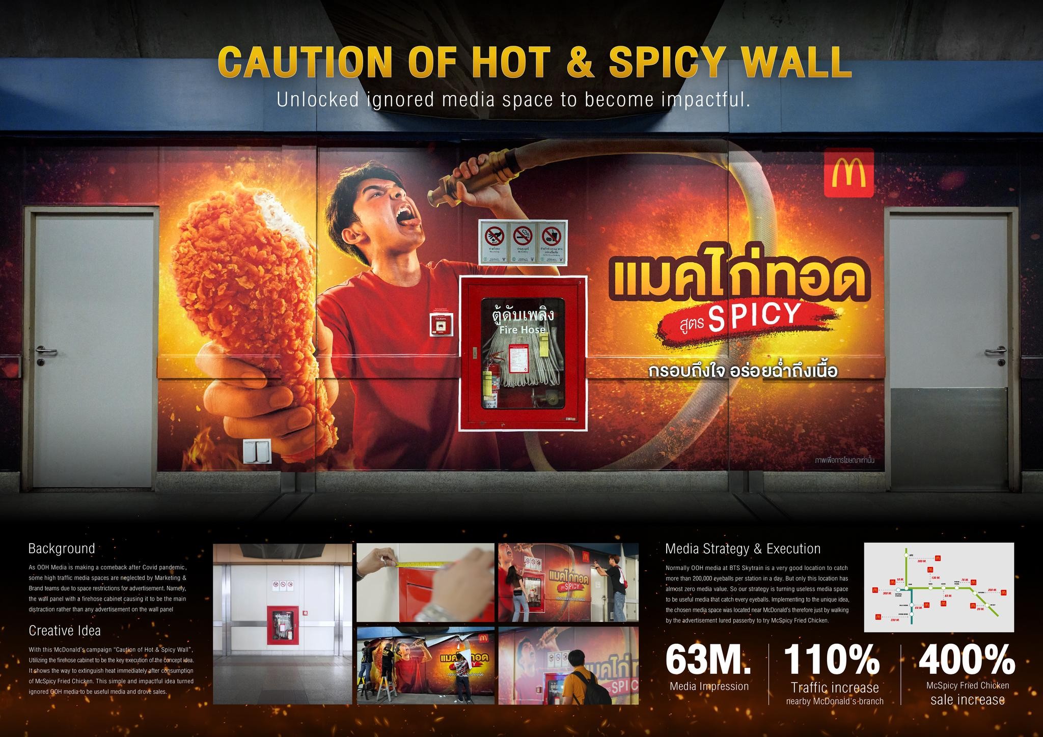 CAUTION OF HOT & SPICY WALL