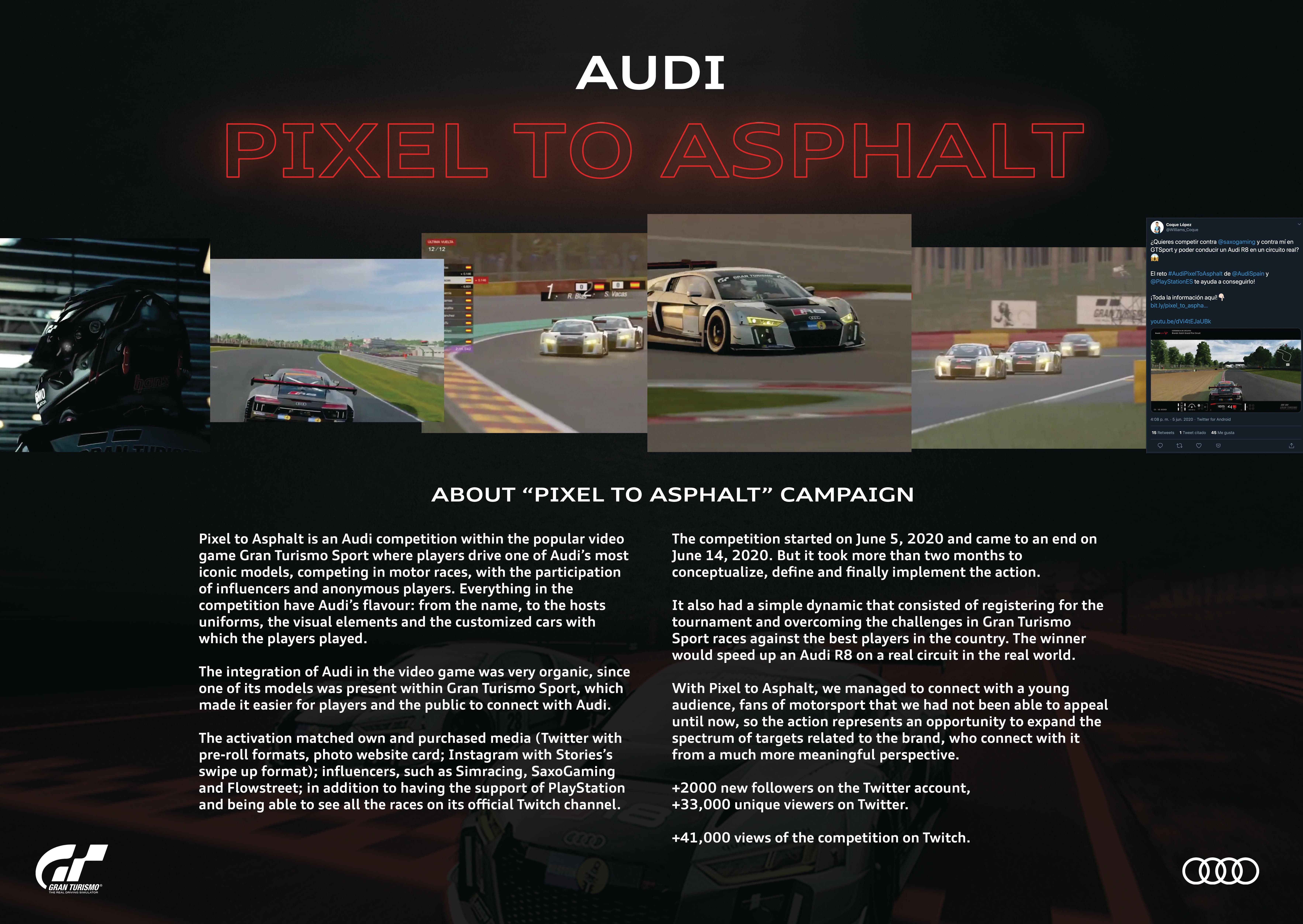 Audi Pixel to Asphalt