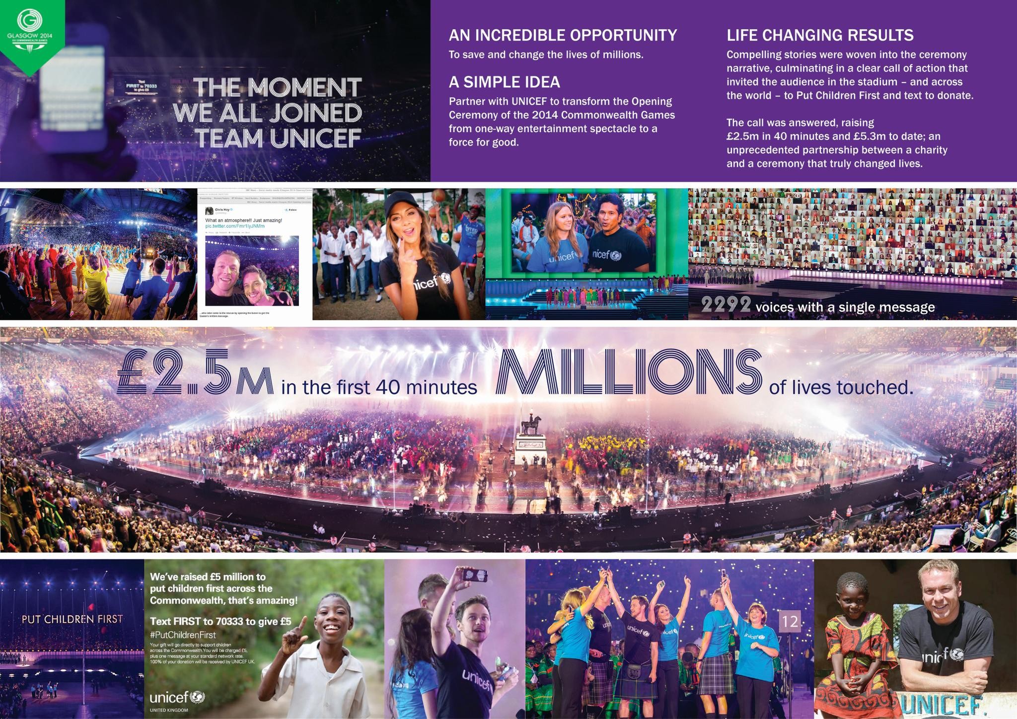 UNICEF AT THE GLASGOW COMMONWEALTH GAMES