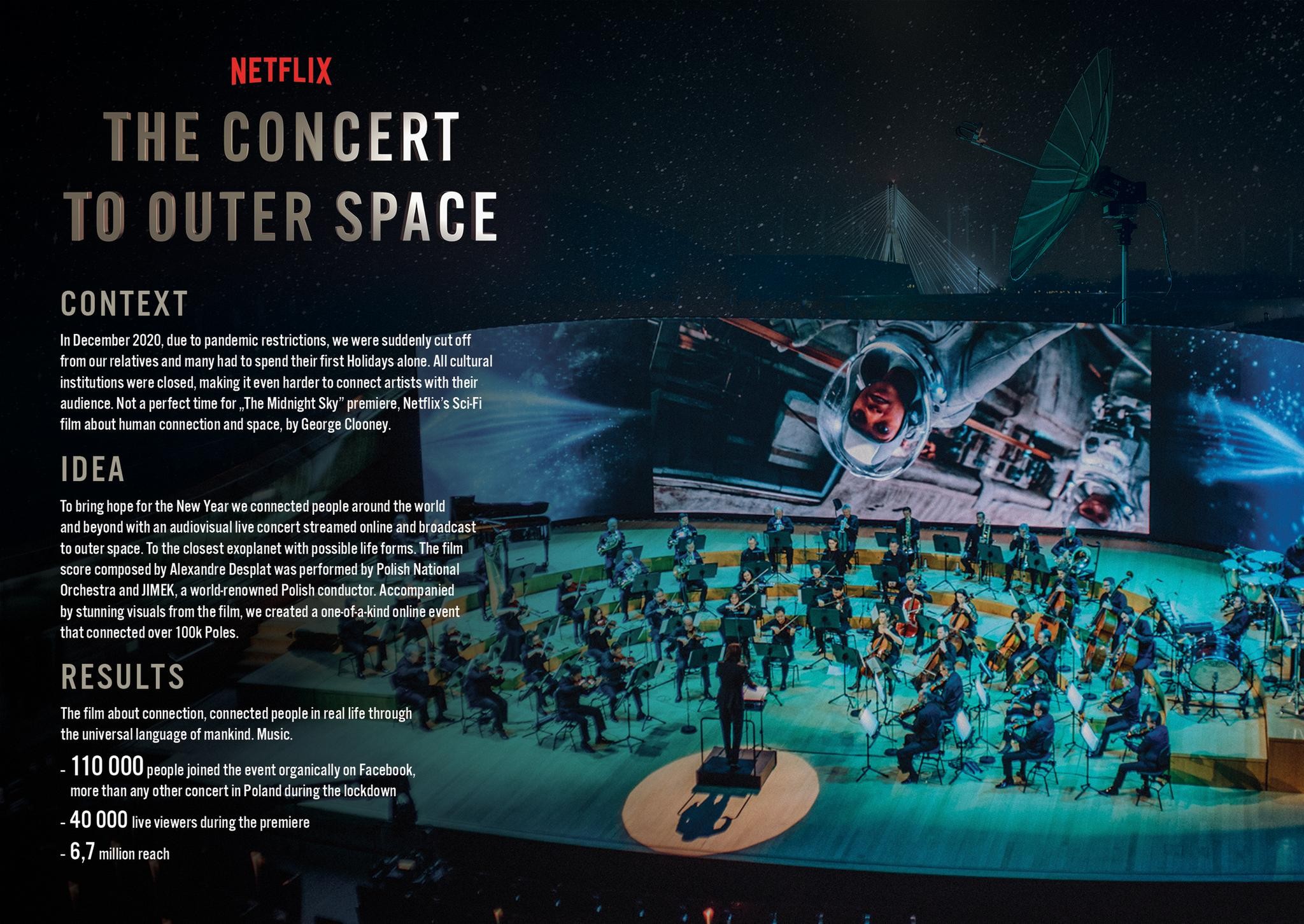 Concert to outer space