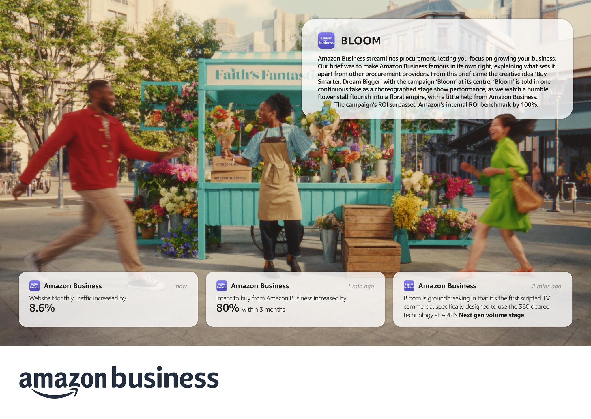 AMAZON BUSINESS BLOOM ‘BUY SMARTER. DREAM BIGGER’