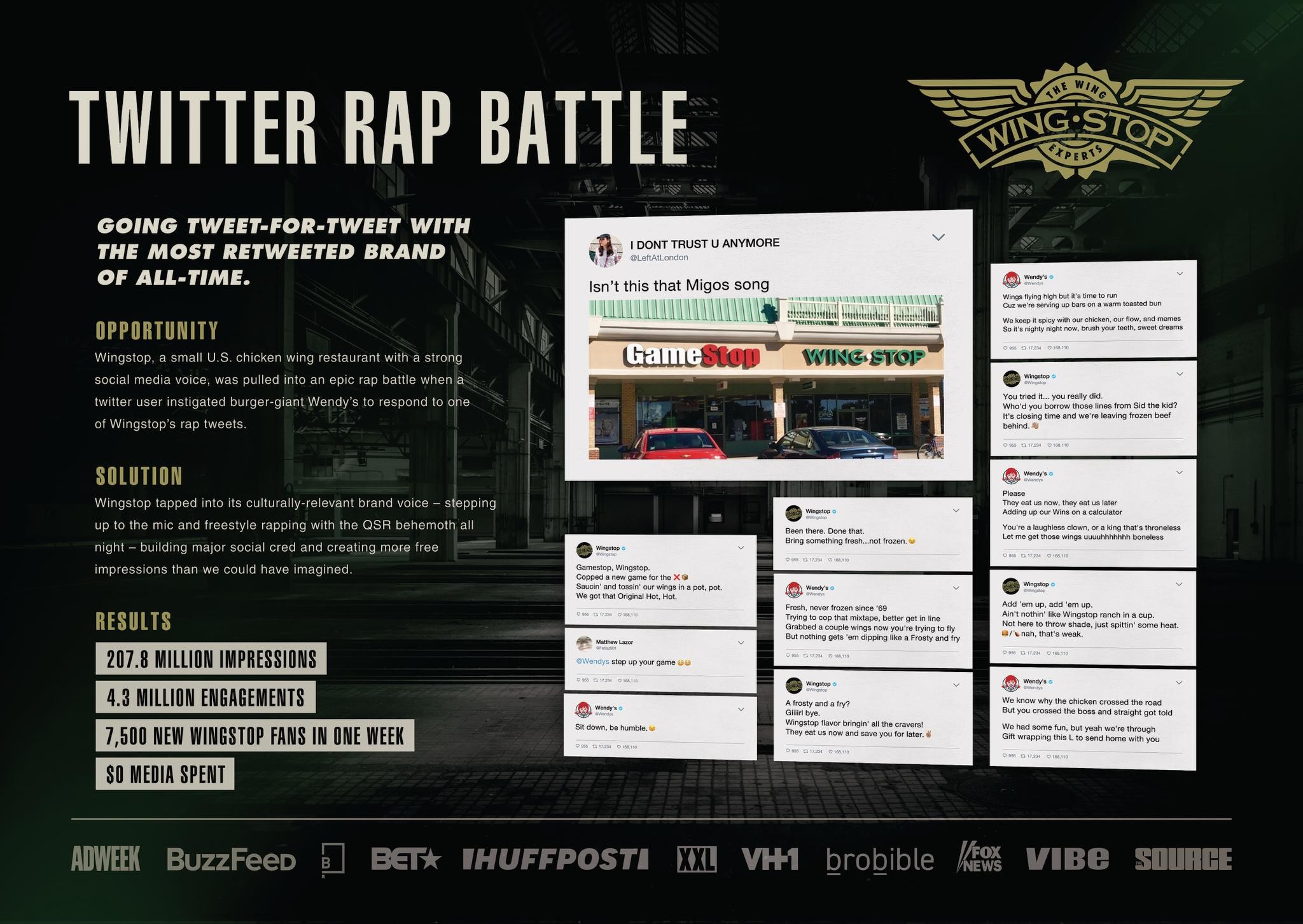 Wingstop Twitter Rap Battle