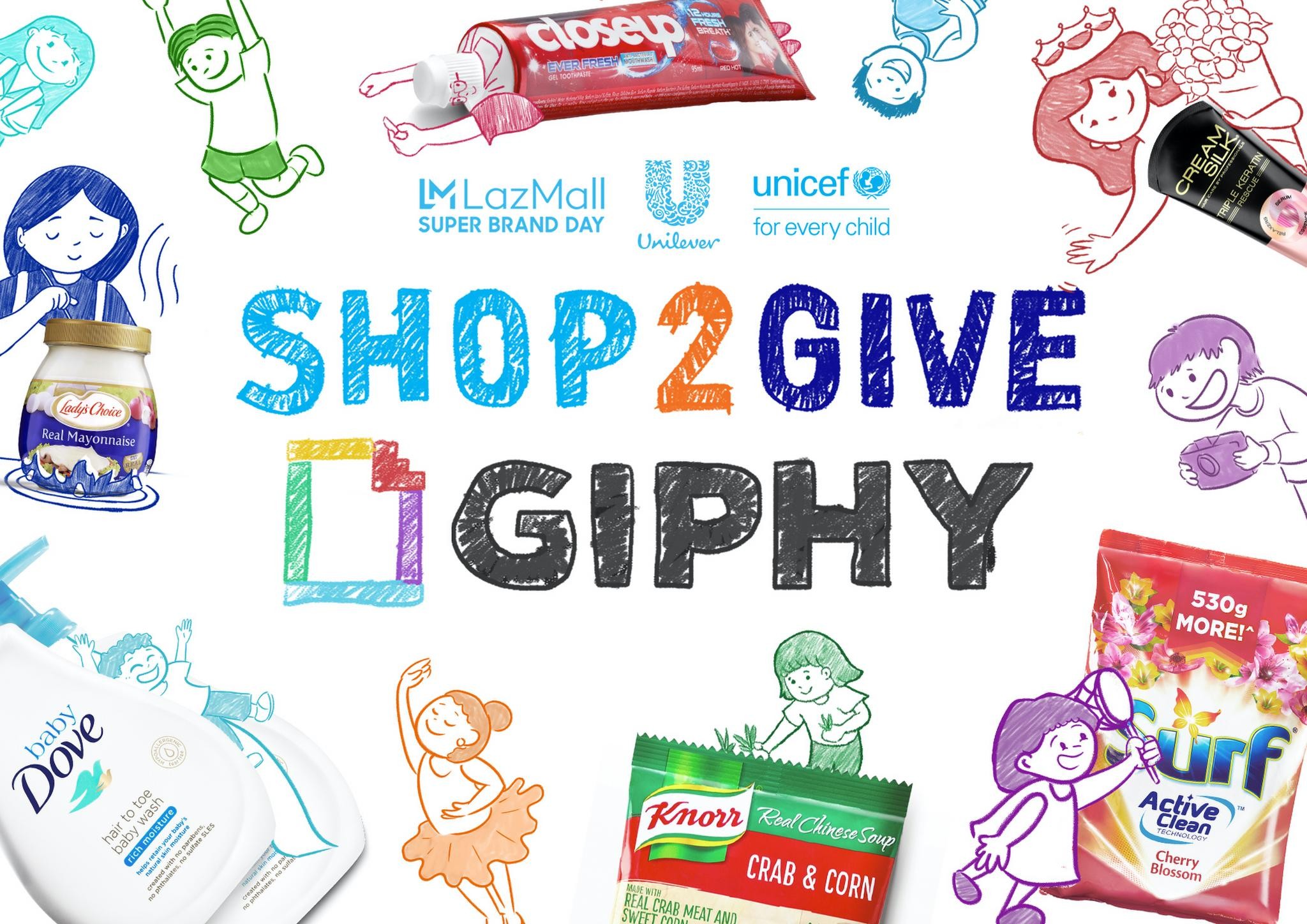 SHOP2GIVE GIPHY