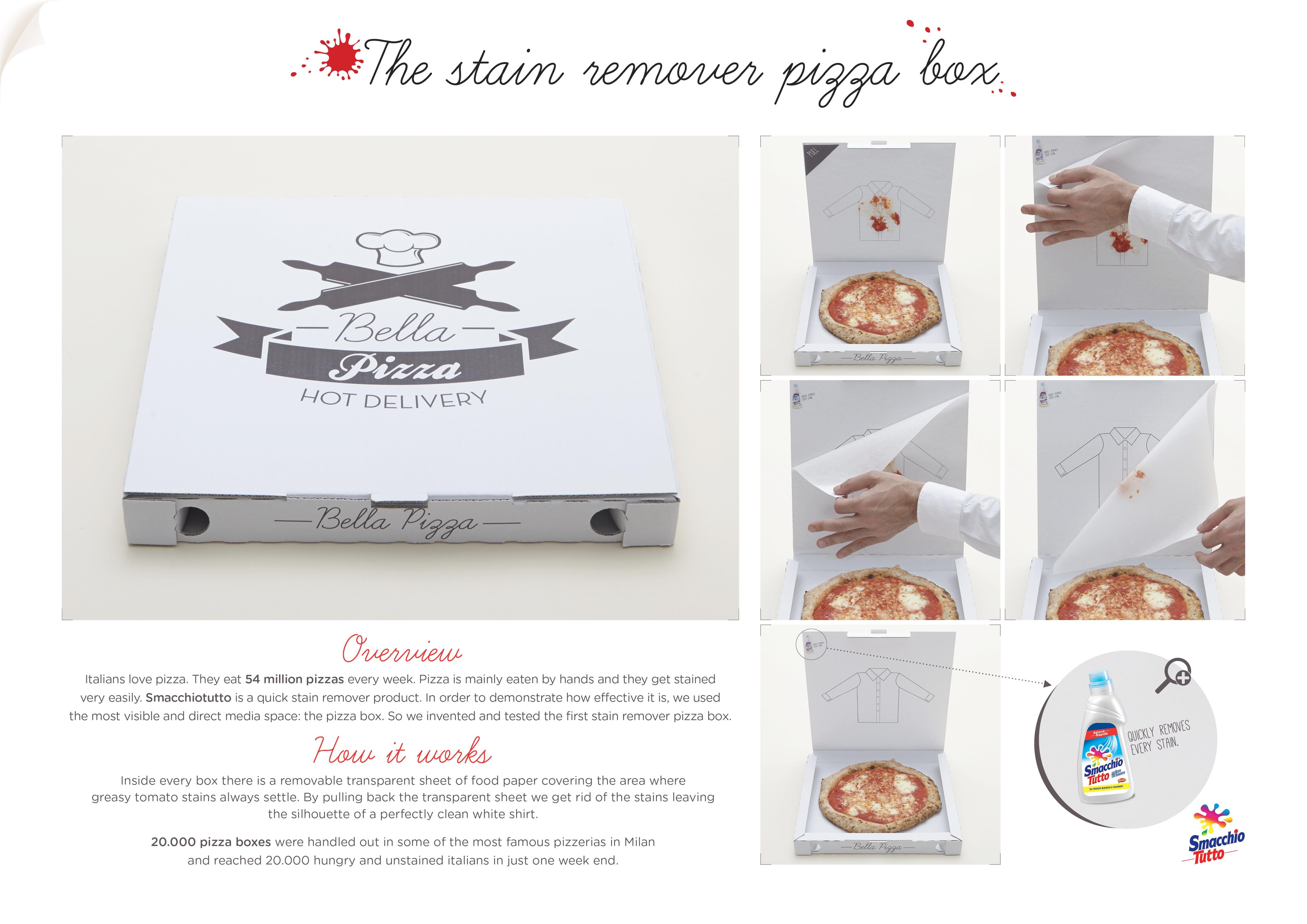 THE STAIN REMOVER PIZZA BOX