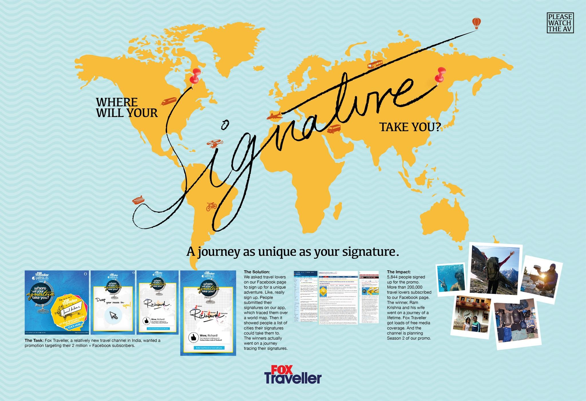 WHERE WILL YOUR SIGNATURE TAKE YOU?