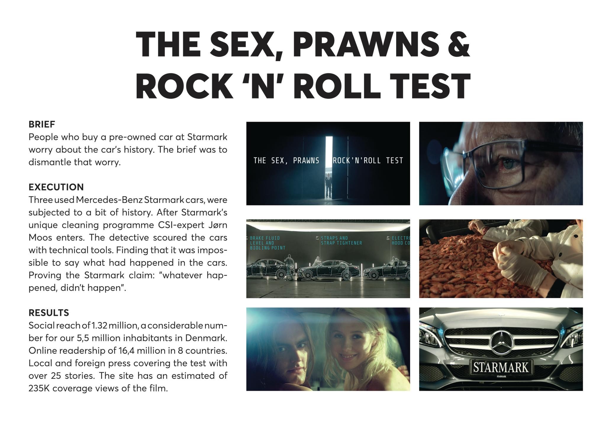 The Sex, Prawns and Rock'n'Roll test