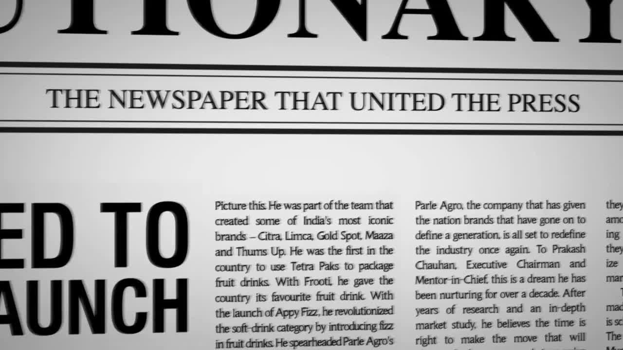 THE NEWSPAPER THAT UNITED THE PRESS