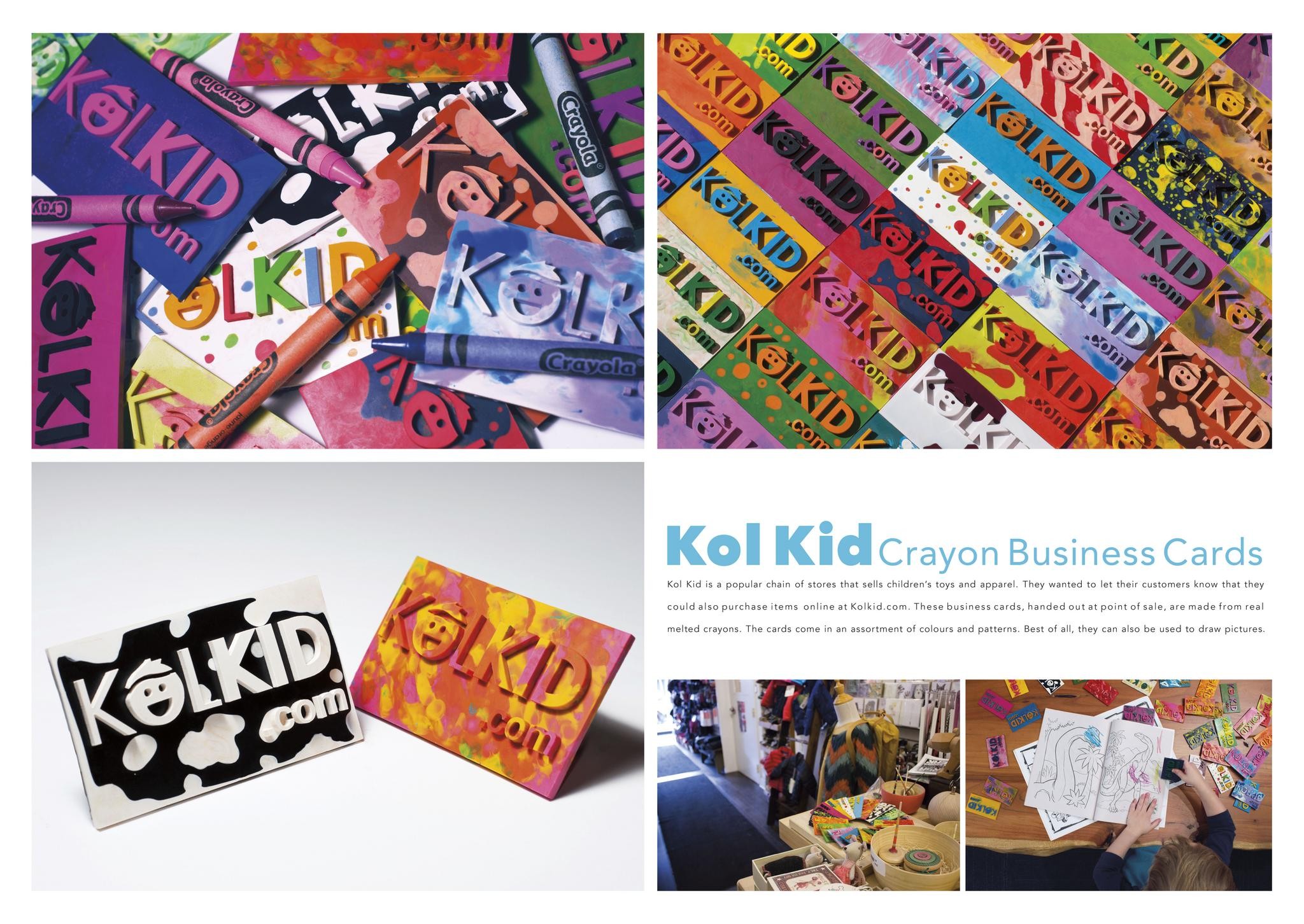 Kol Kid Crayon Business Cards