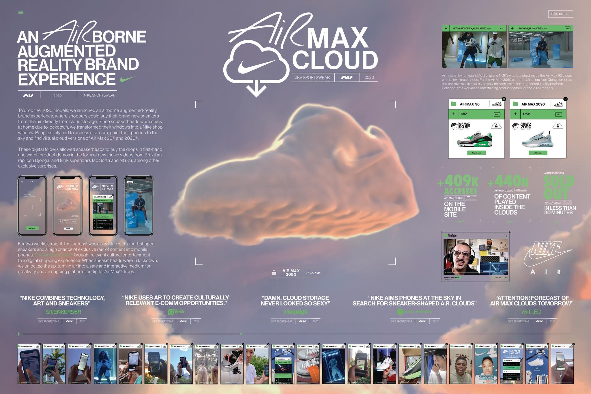 Air Max Clouds Campaign THE WORK