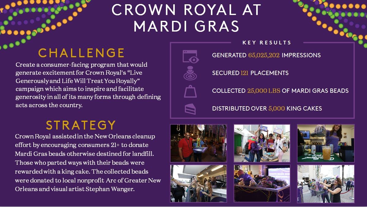 Crown Royal Mardi Gras Activation