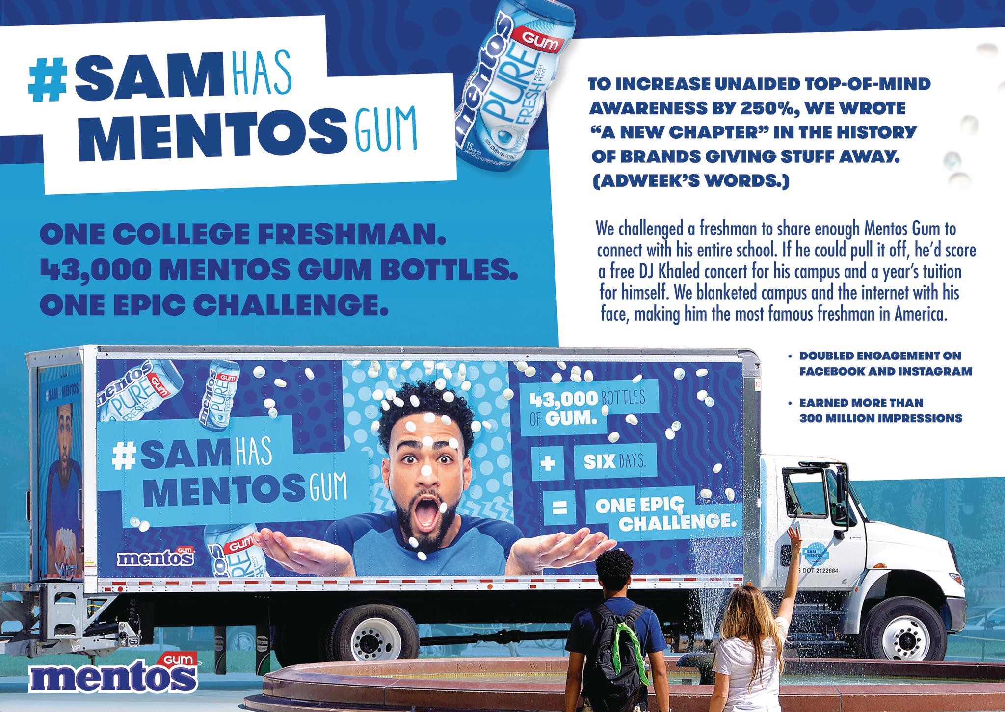 43,000 Bottles of Gum, 6 Days, 1 Epic Challenge — #SamHasMentosGum