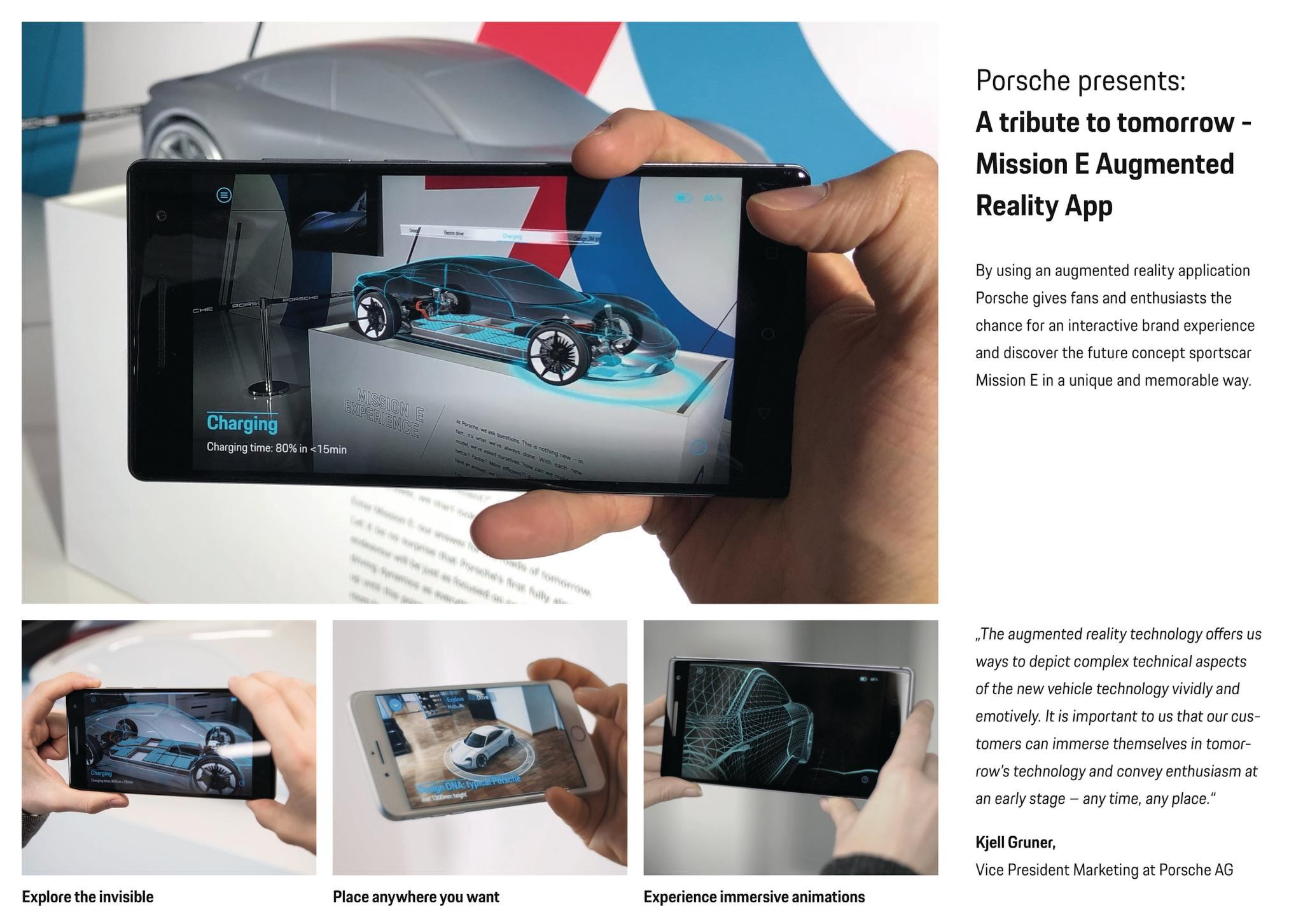A tribute to tomorrow – Mission E Augmented Reality App
