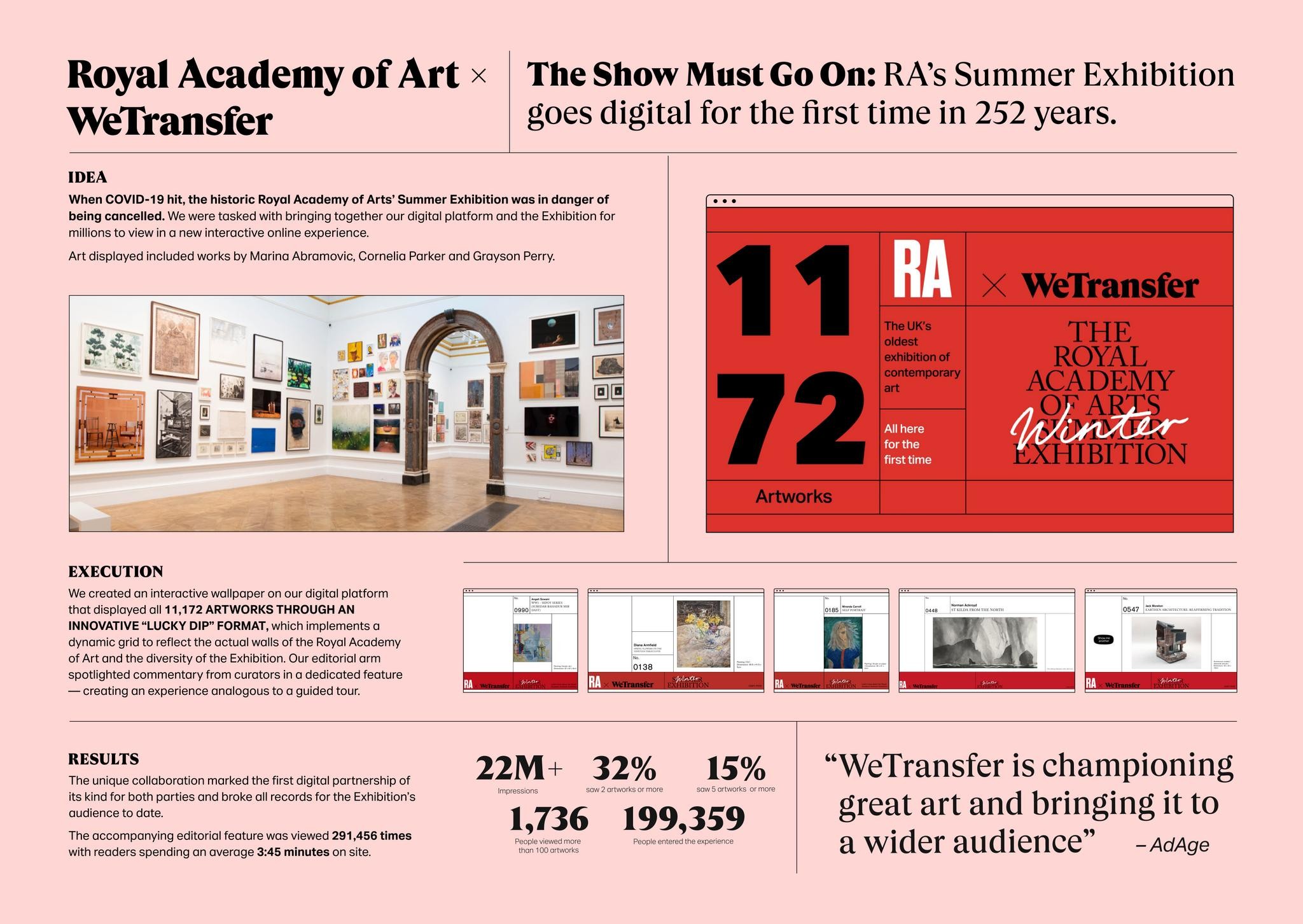 THE ROYAL ACADEMY OF ARTS ONLINE EXHIBITION
