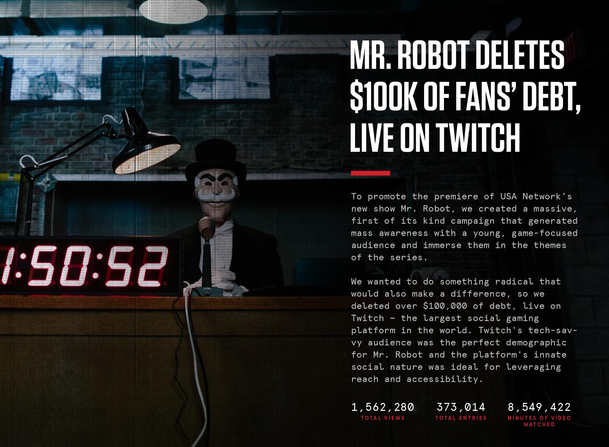 MR. ROBOT DEBT DELETION