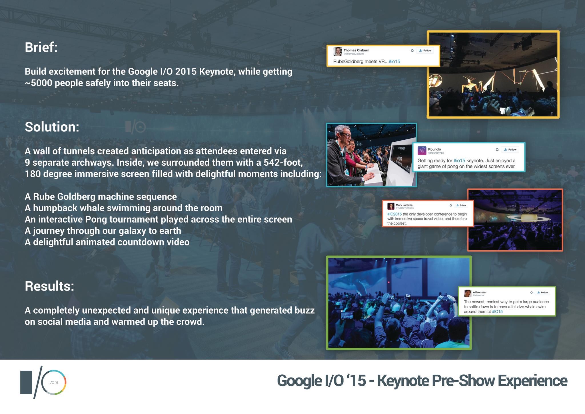 Google I/O 2015 Keynote Pre-Show Experience