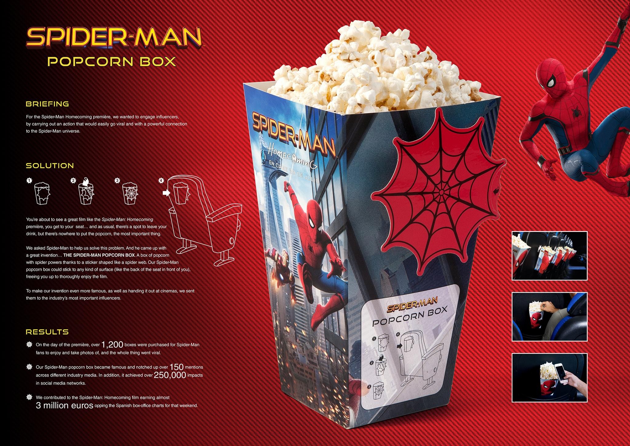 Spiderman Pop Corn Box