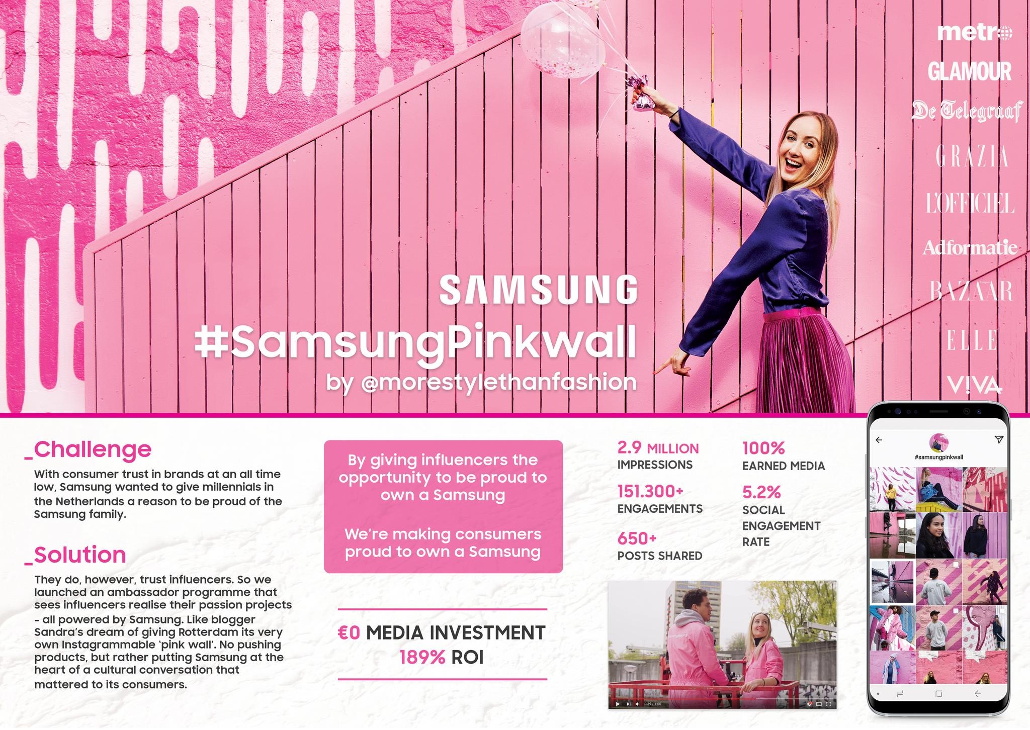 #SamsungPinkwall