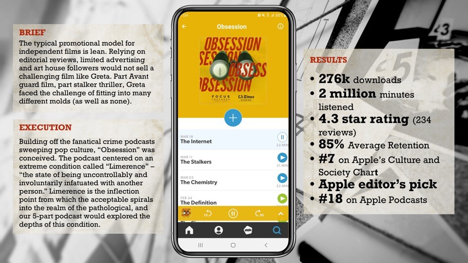 Obsession - A podcast from Focus Features and LA Times Studios