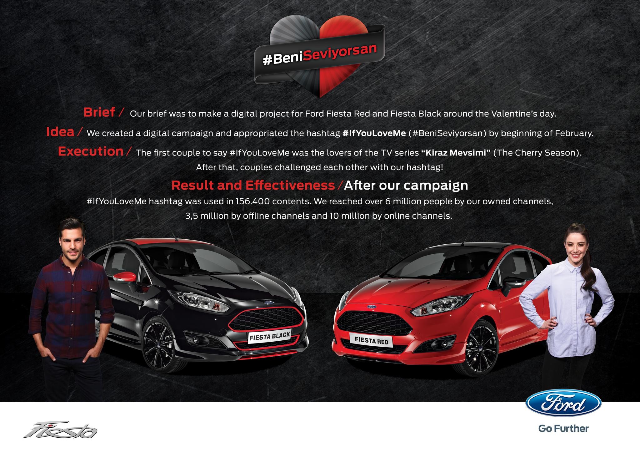 FORD FIESTA RED & BLACK #IFYOULOVEME CAMPAIGN