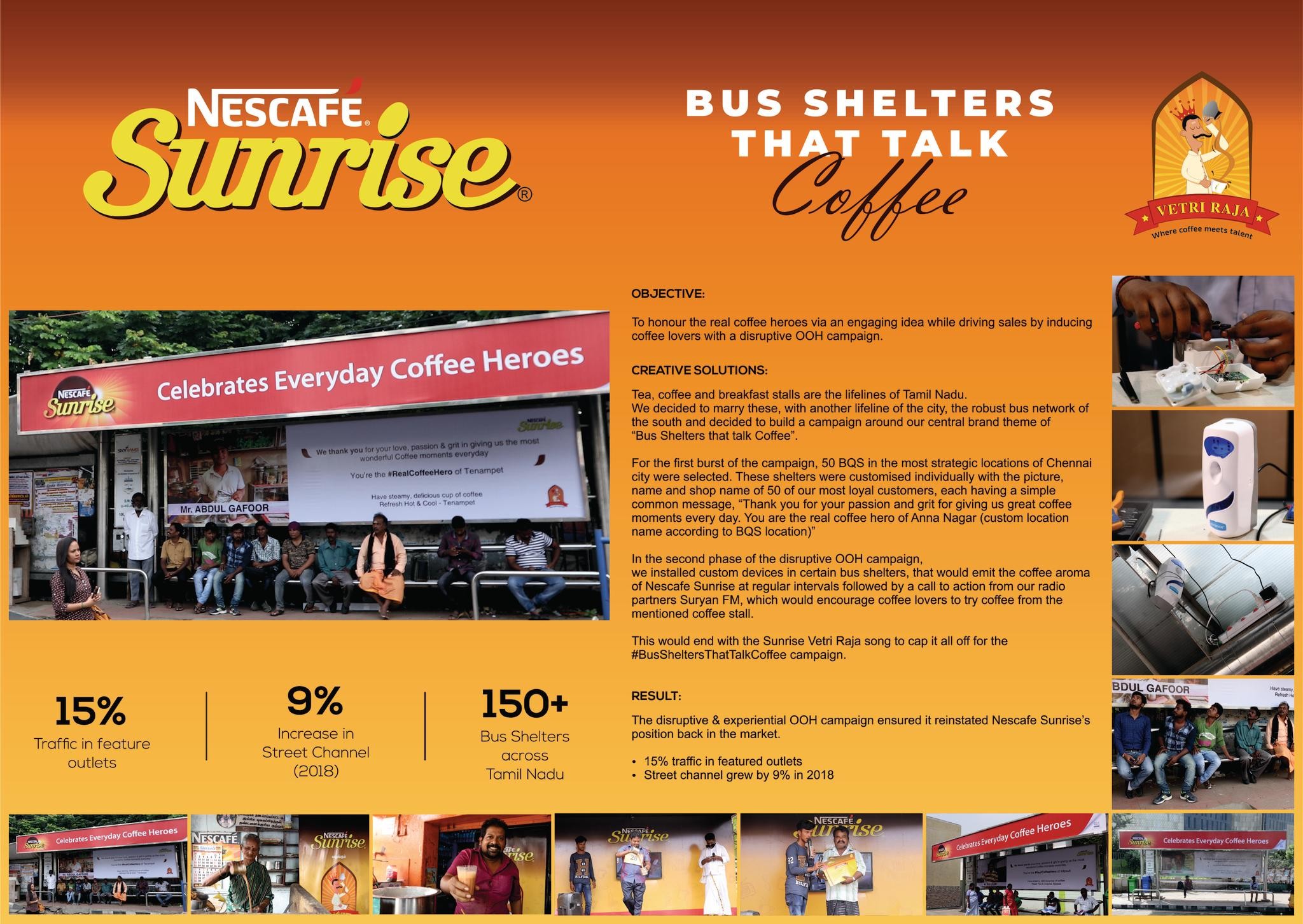 Bus Shelters that talk Coffee
