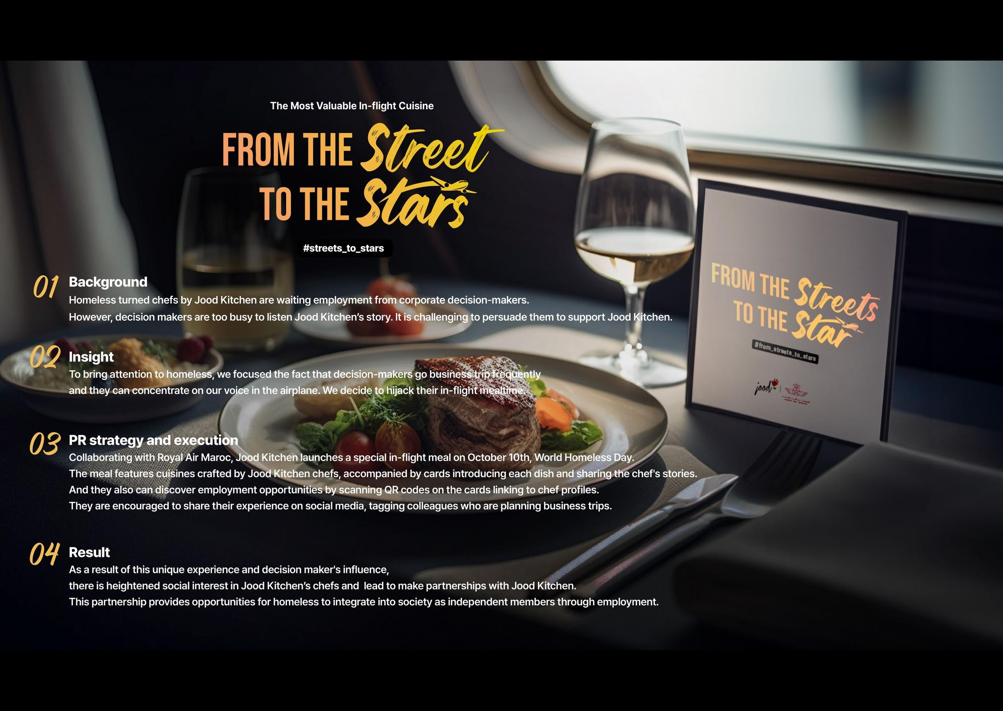 The Most Valuable In-flight Cuisine : From the street to the stars