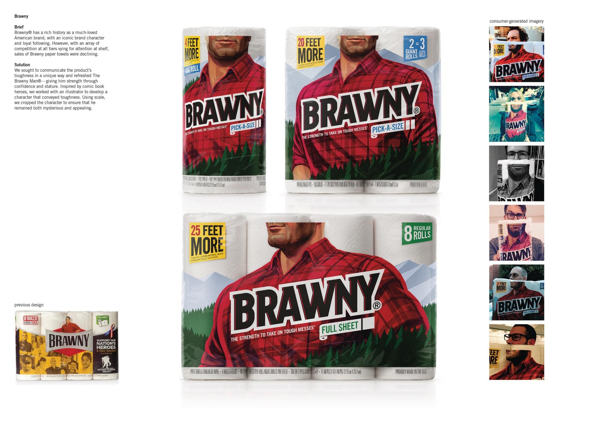Brawny Packaging Redesign and Visual Identity