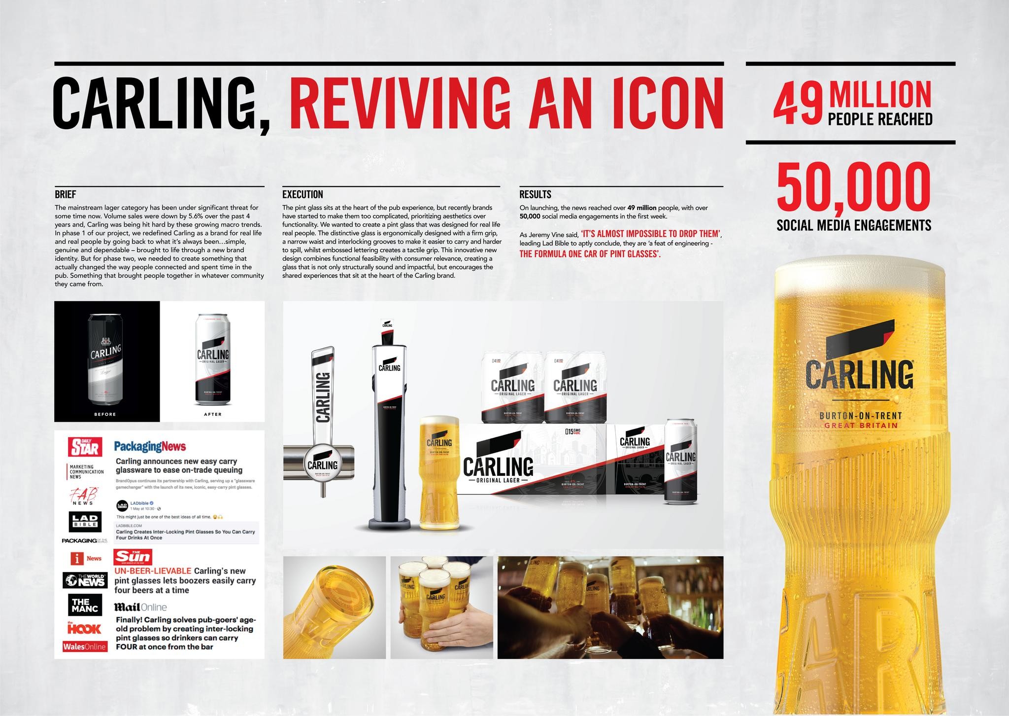 Carling, reviving an icon