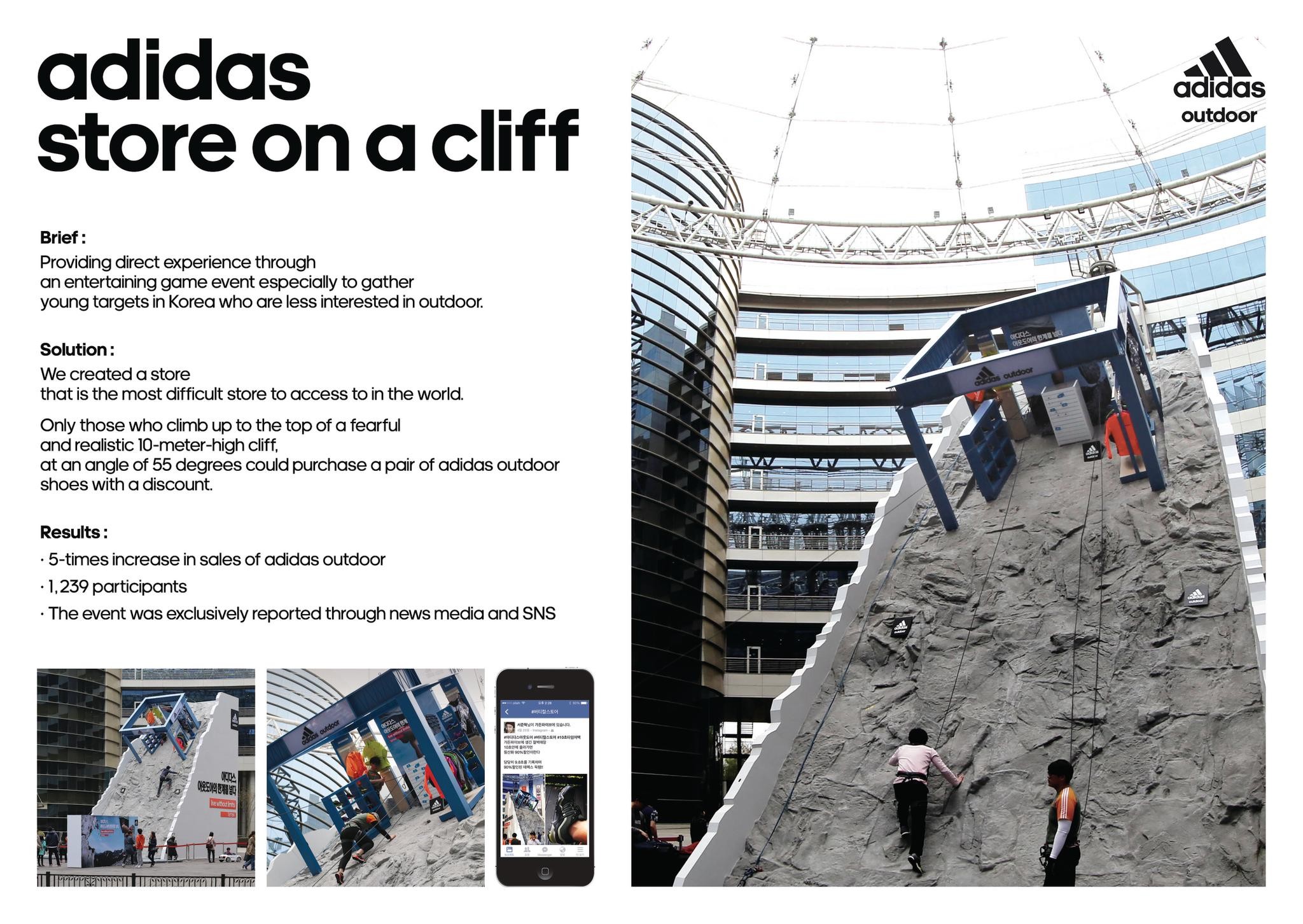 ADIDAS OUTDOOR – STORE ON A CLIFF
