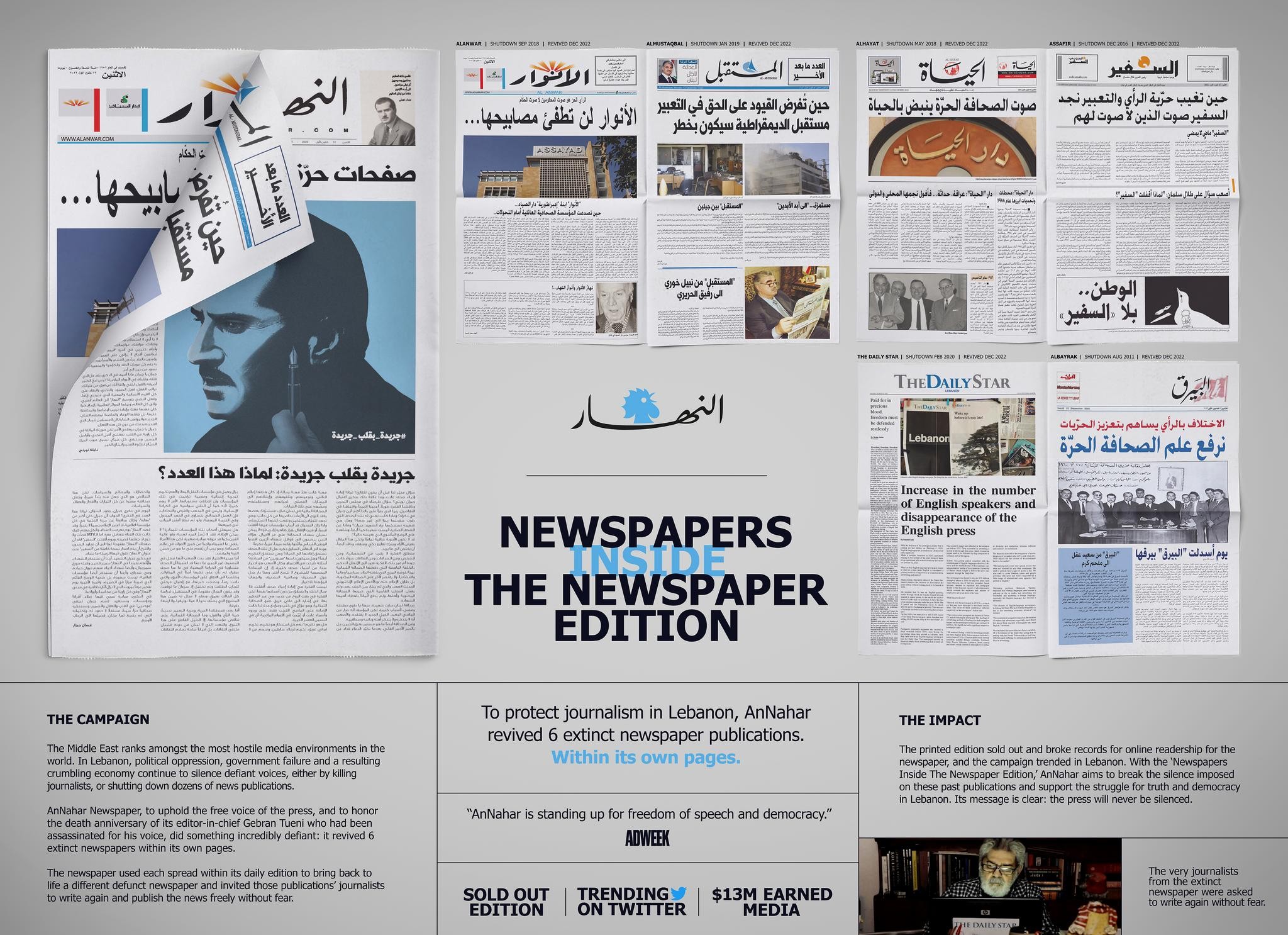 THE NEWSPAPERS INSIDE THE NEWSPAPER EDITION